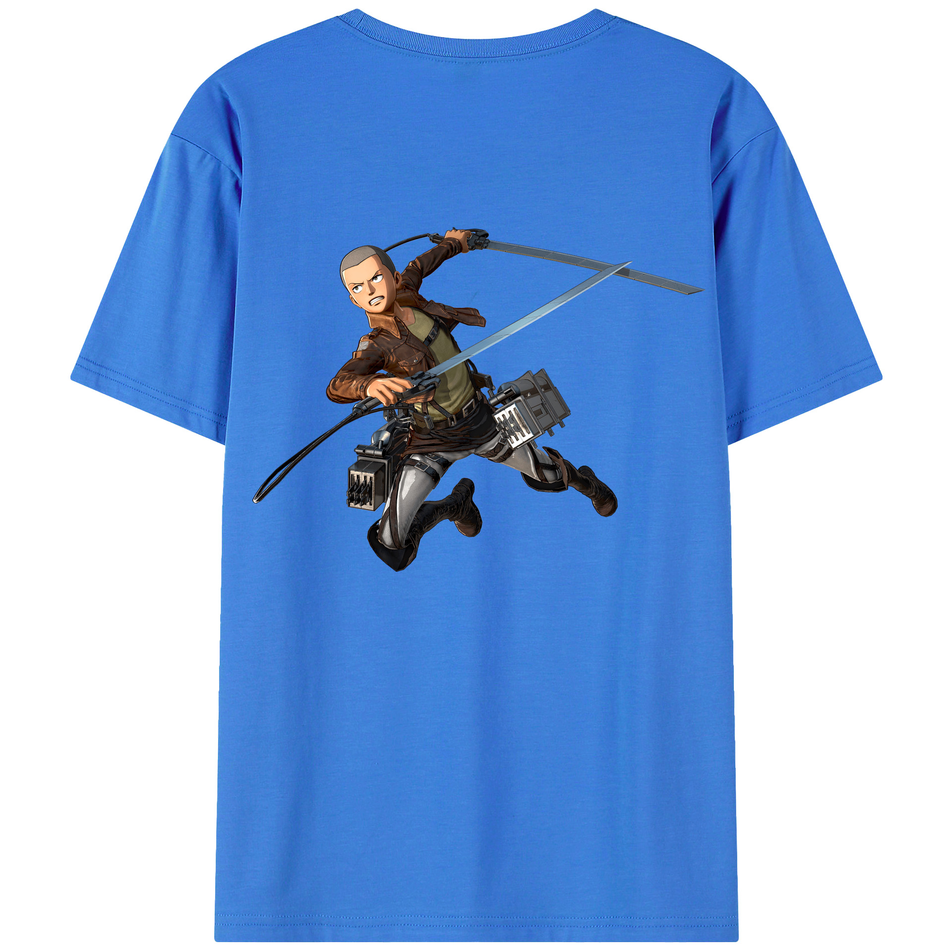 （画像用） 進撃の巨人 コニー·スプリンガー Attack on Titan Connie Springer 綿100％半袖Tシャツ（背面プリント）