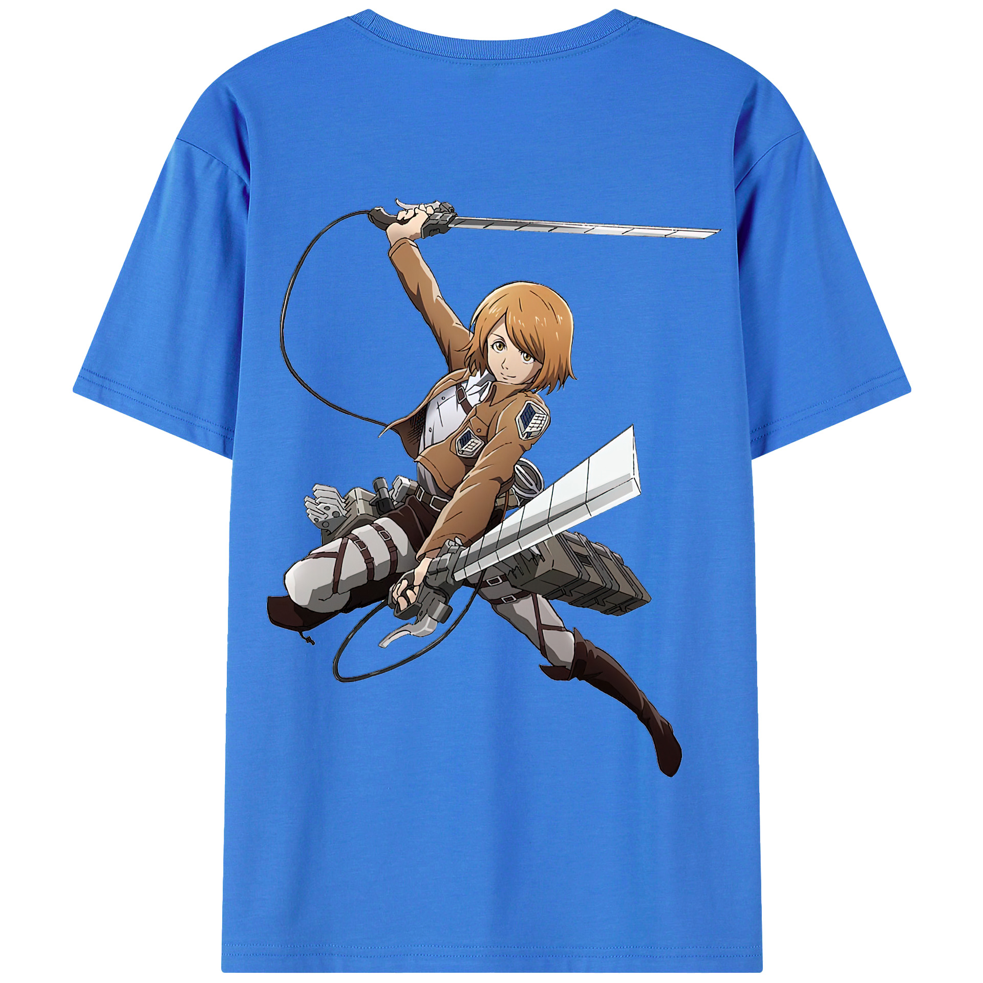 （画像用） 進撃の巨人 ペトラ·ラル Attack on Titan Petra Rall 綿100％半袖Tシャツ（背面プリント）