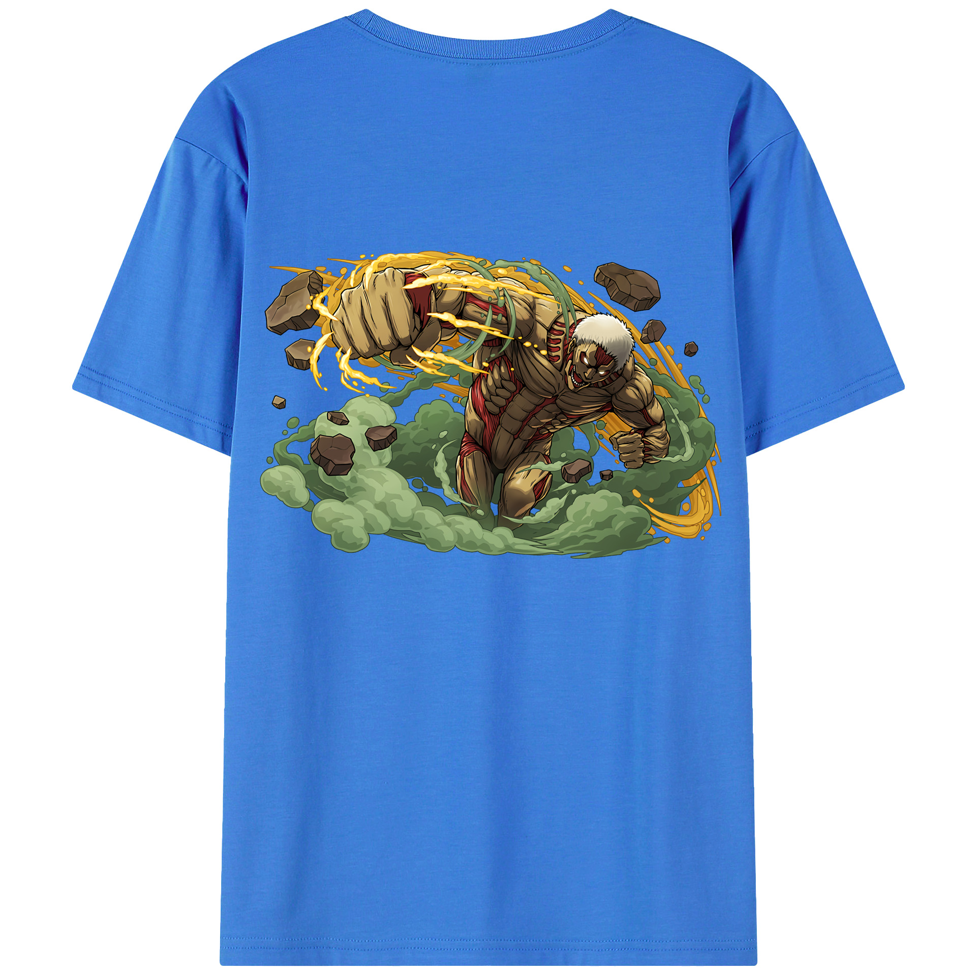 （画像用） 進撃の巨人 Attack on Titan 綿100％半袖Tシャツ（背面プリント）