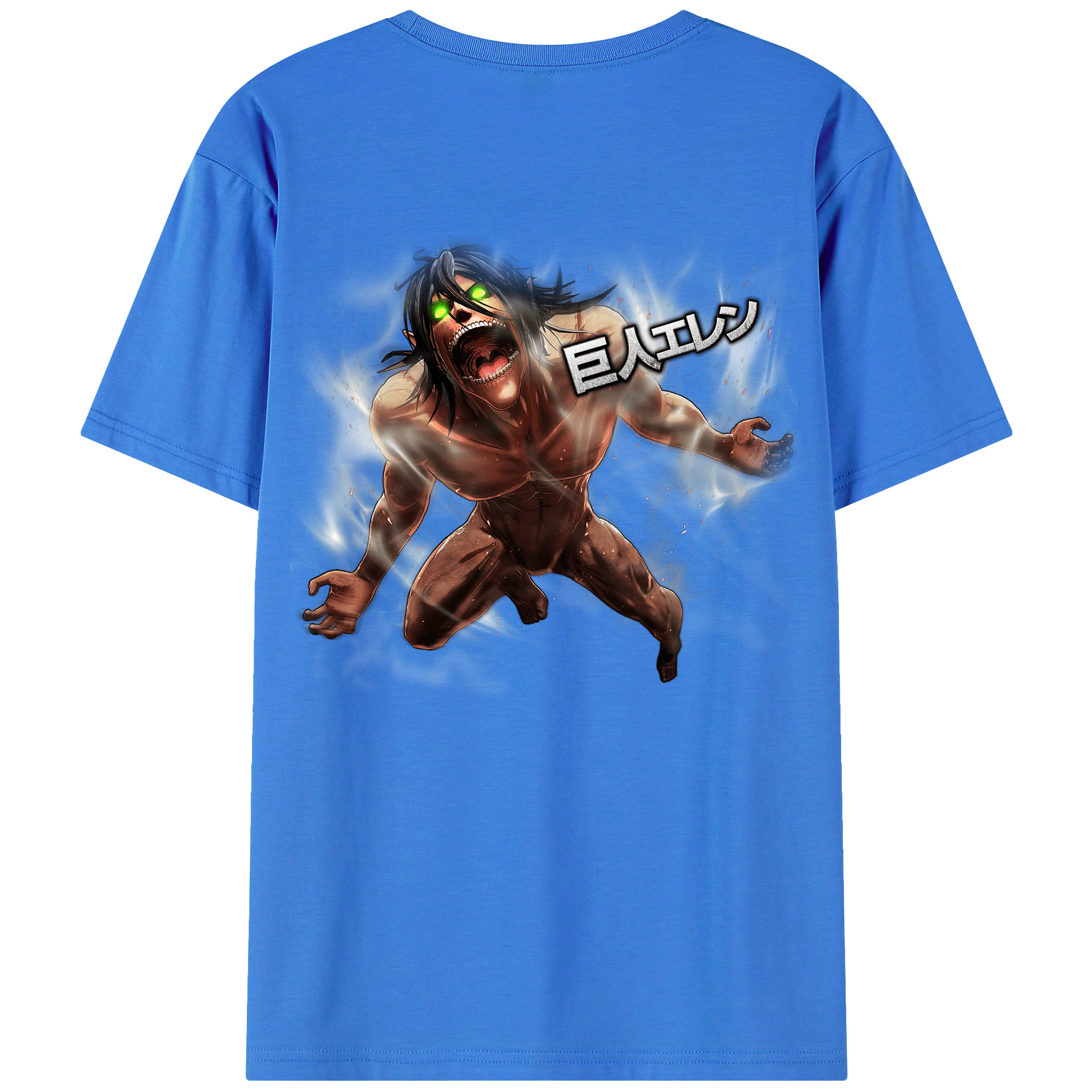 （画像用） 進撃の巨人 Attack on Titan 綿100％半袖Tシャツ（背面プリント）