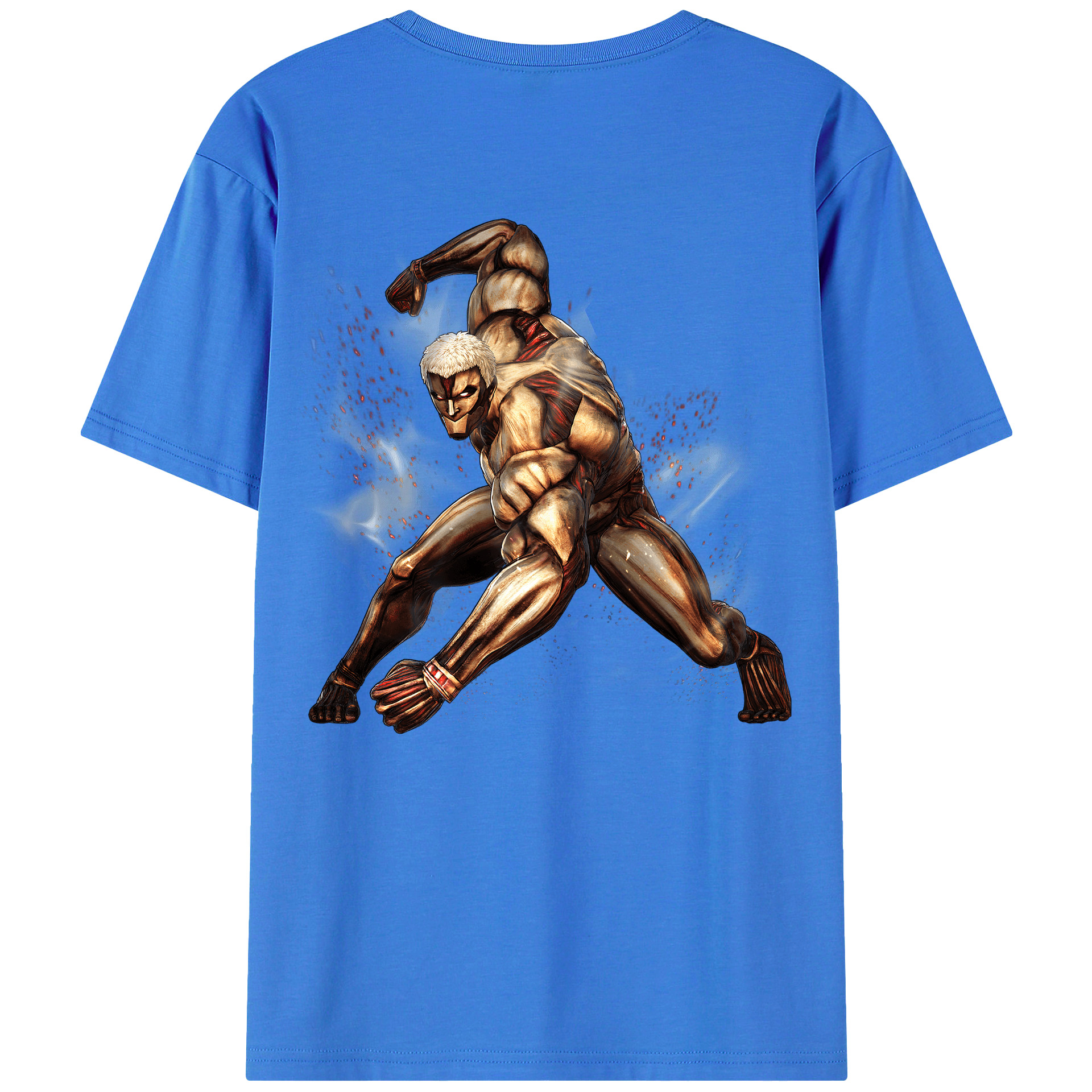 （画像用） 進撃の巨人 Attack on Titan 綿100％半袖Tシャツ（背面プリント）