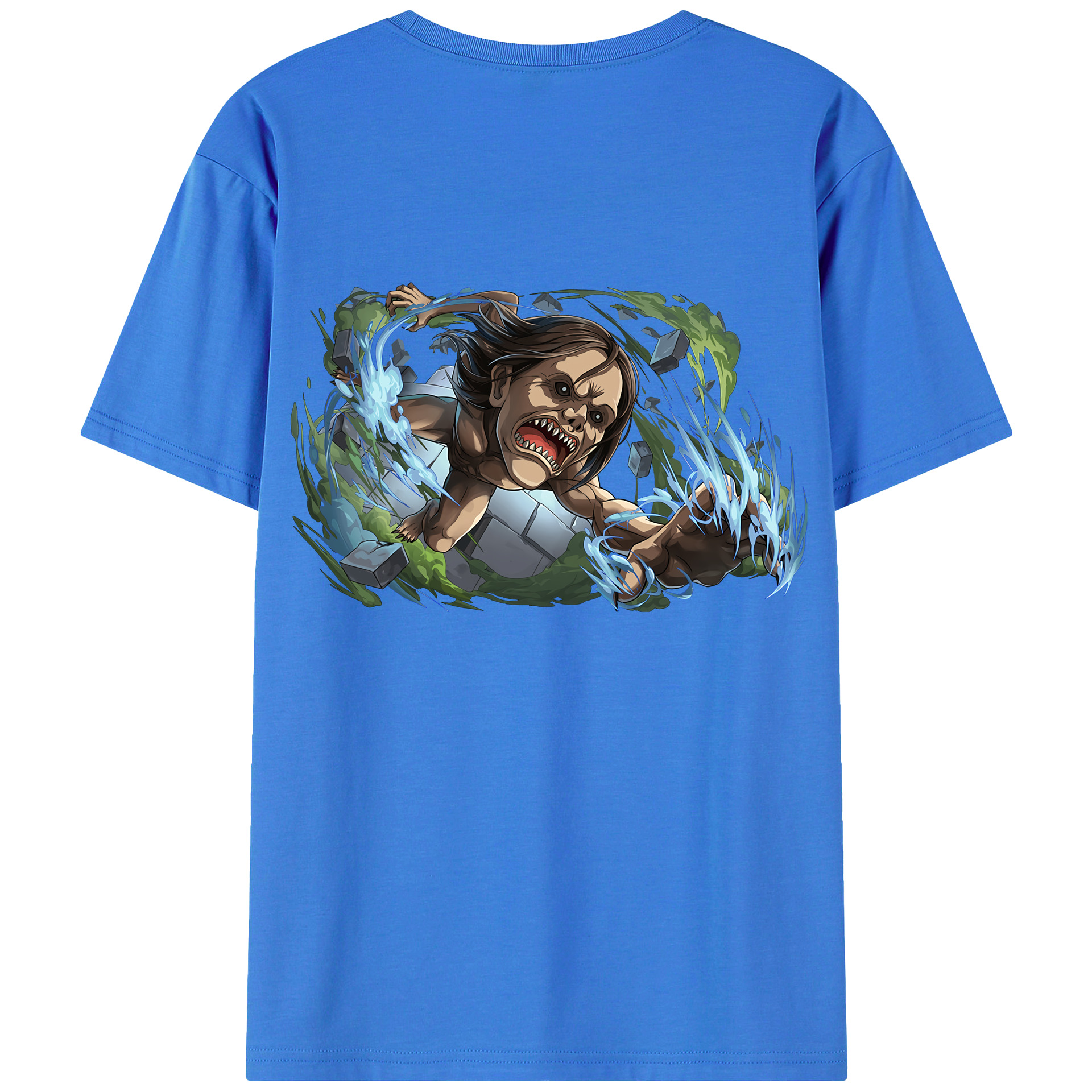 （画像用） 進撃の巨人 Attack on Titan 綿100％半袖Tシャツ（背面プリント）
