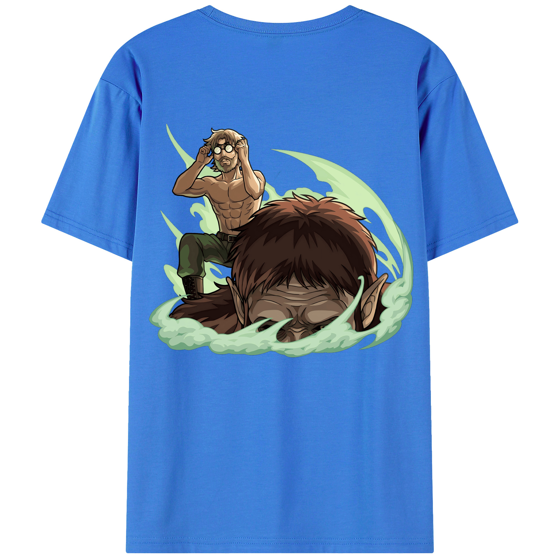 （画像用） 進撃の巨人 Attack on Titan 綿100％半袖Tシャツ（背面プリント）