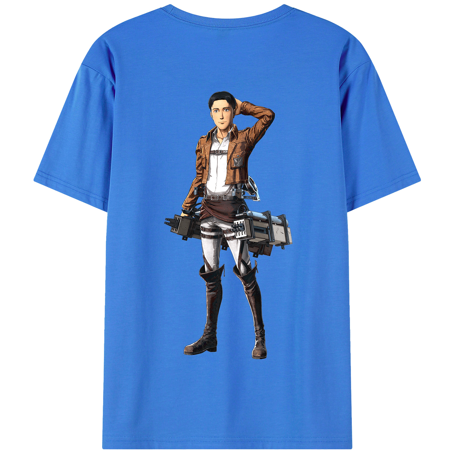 （画像用） 進撃の巨人 Attack on Titan 綿100％半袖Tシャツ（背面プリント）