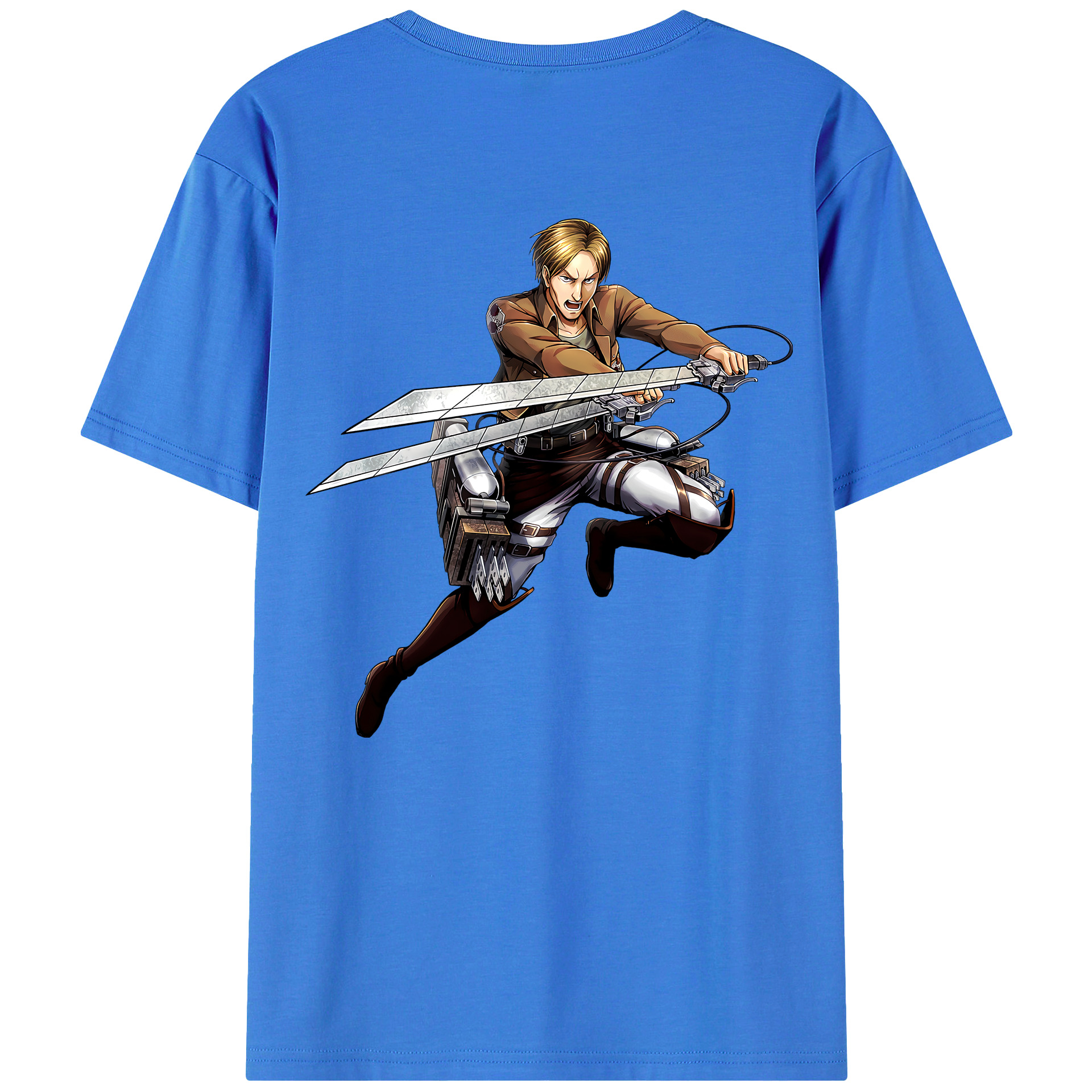 （画像用） 進撃の巨人 Attack on Titan 綿100％半袖Tシャツ（背面プリント）