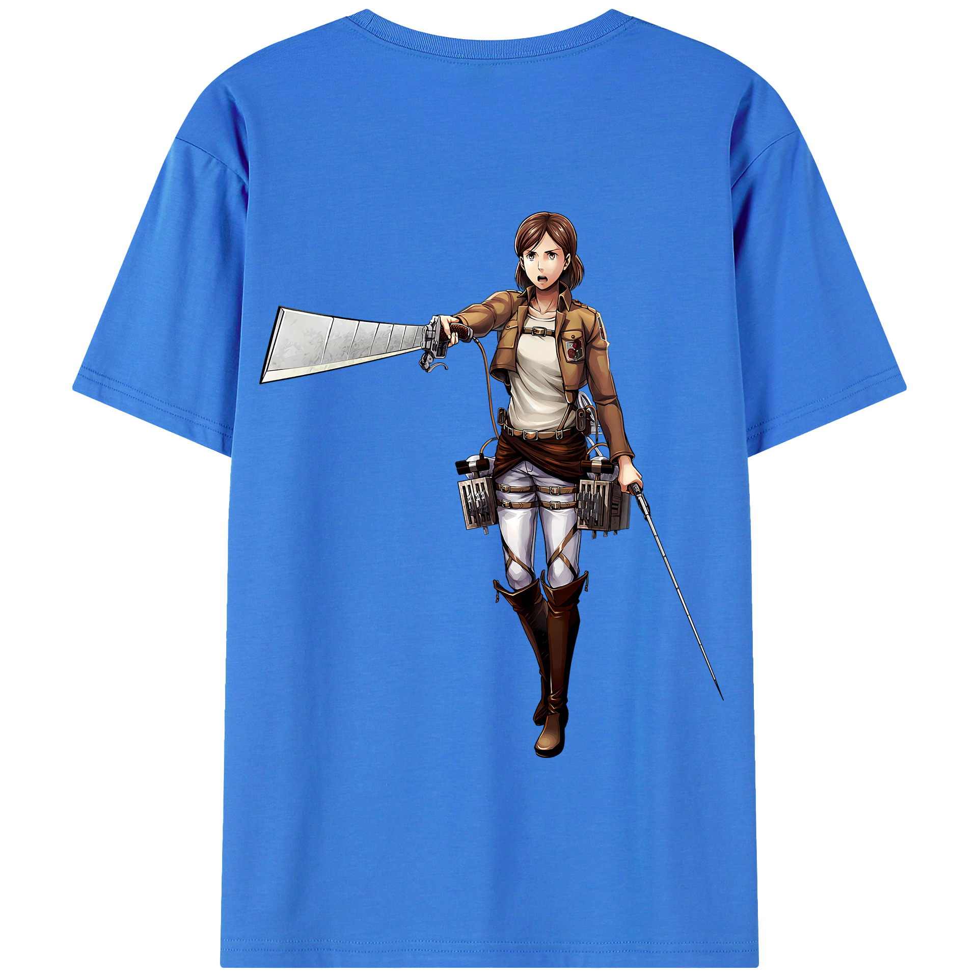 （画像用） 進撃の巨人 Attack on Titan 綿100％半袖Tシャツ（背面プリント）
