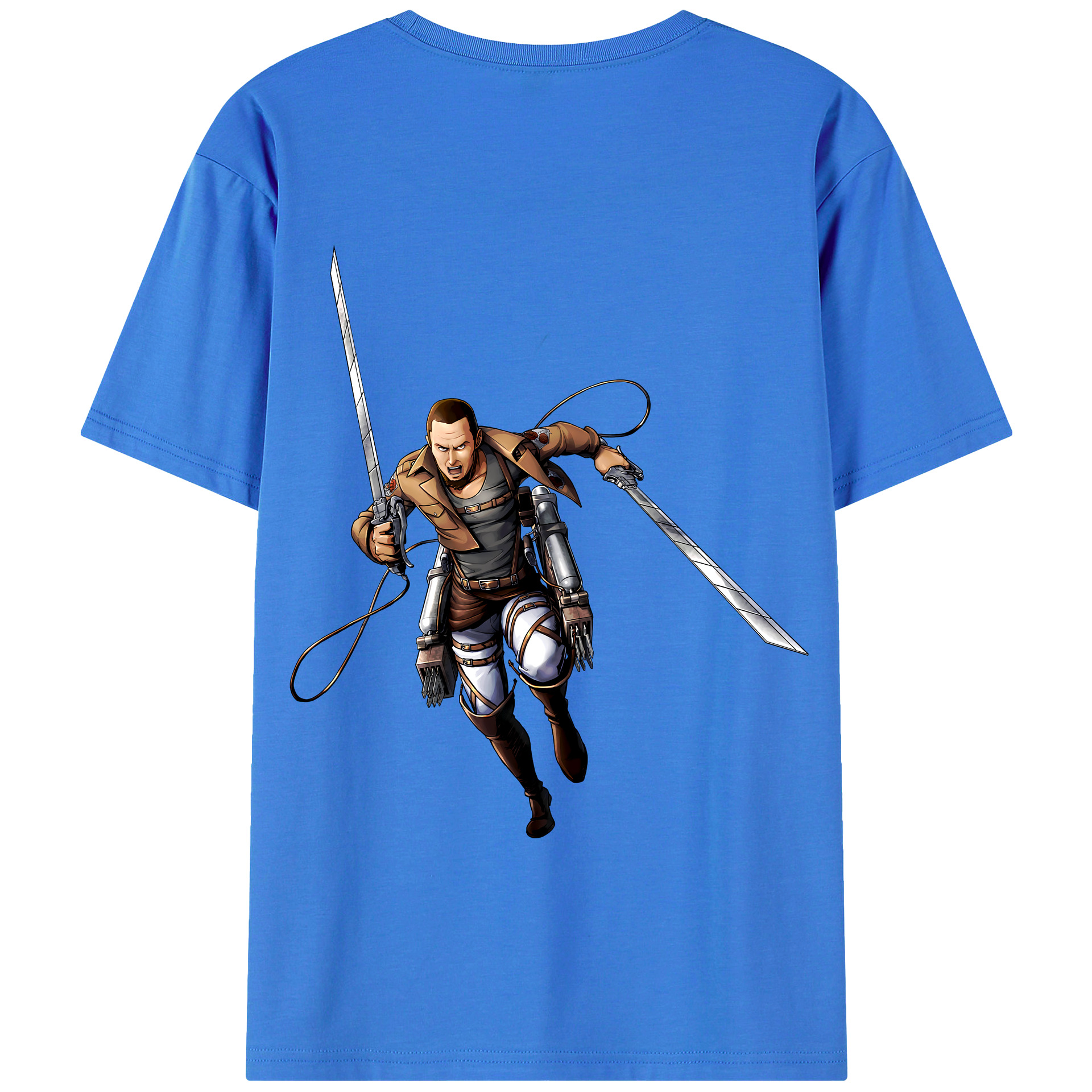 （画像用） 進撃の巨人 Attack on Titan 綿100％半袖Tシャツ（背面プリント）