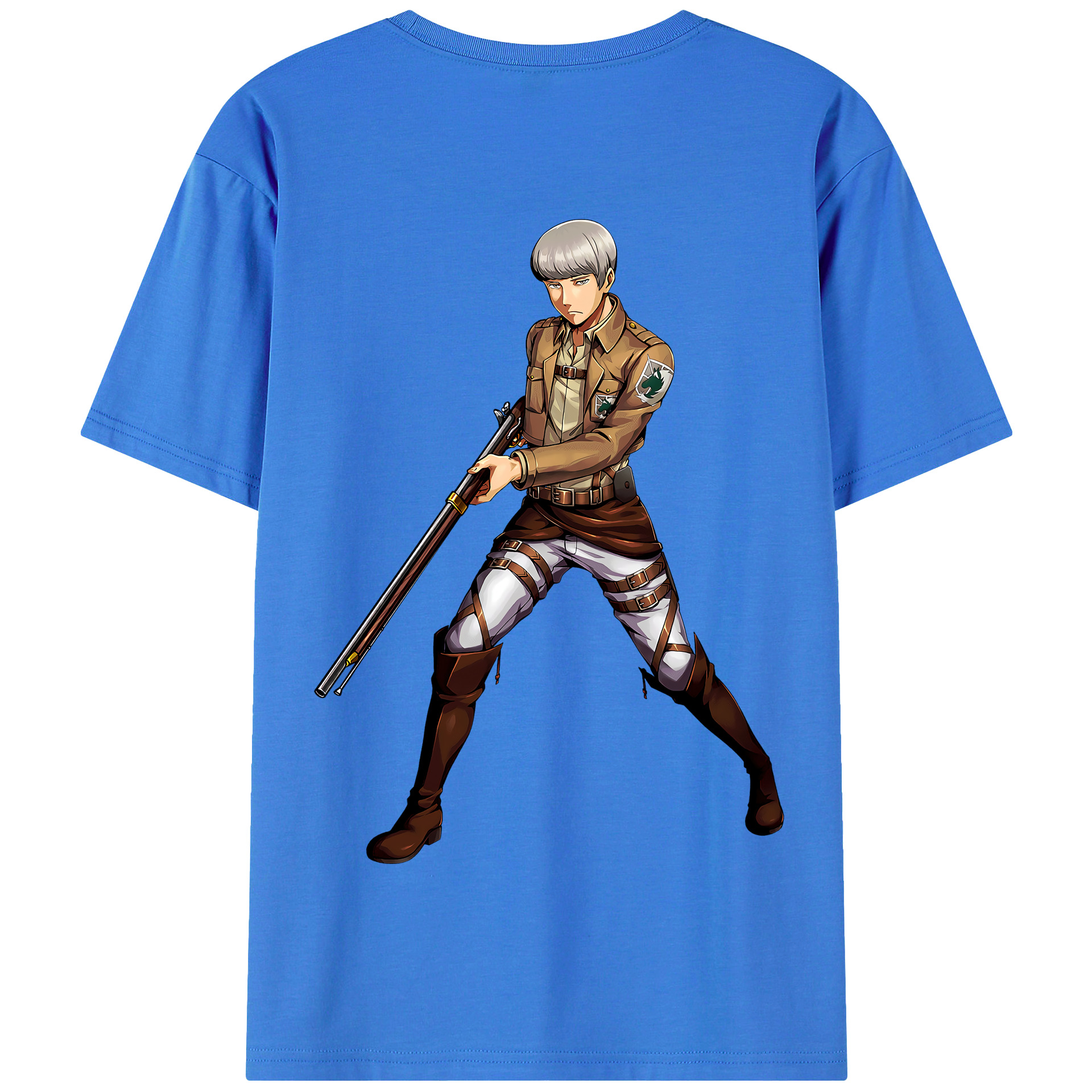 （画像用） 進撃の巨人 Attack on Titan 綿100％半袖Tシャツ（背面プリント）