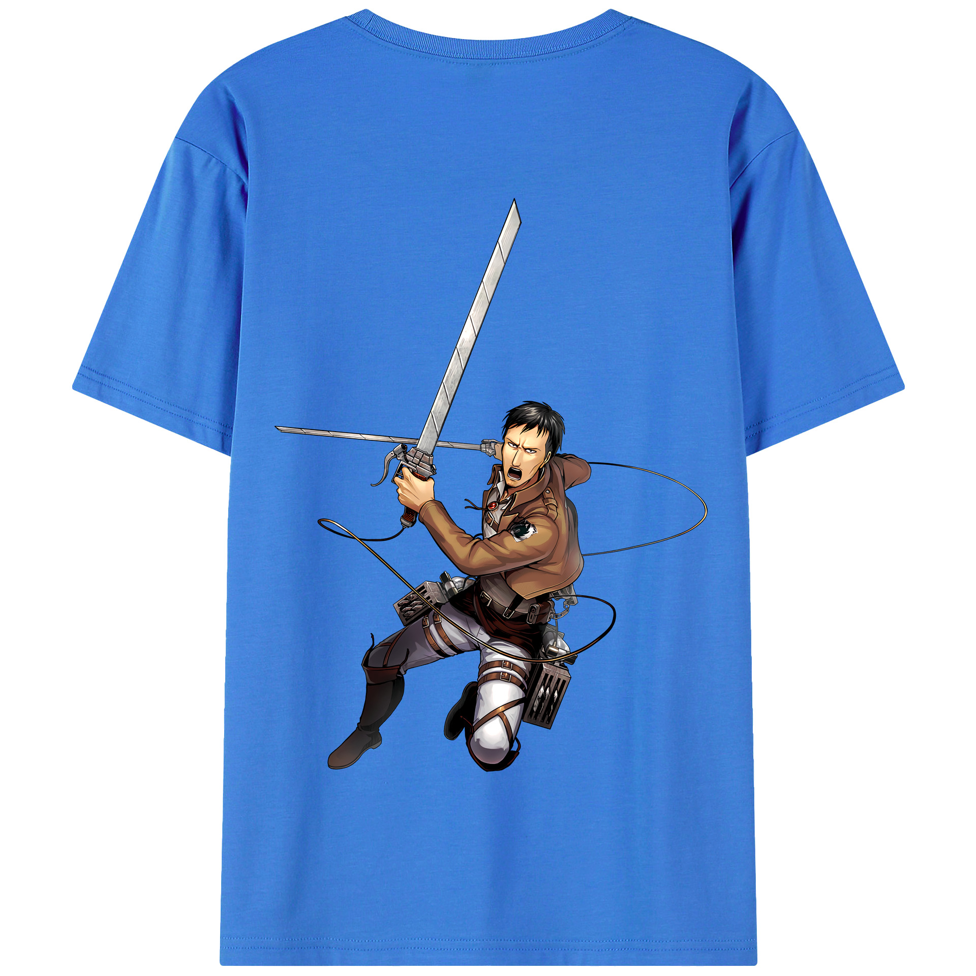 （画像用） 進撃の巨人 Attack on Titan 綿100％半袖Tシャツ（背面プリント）