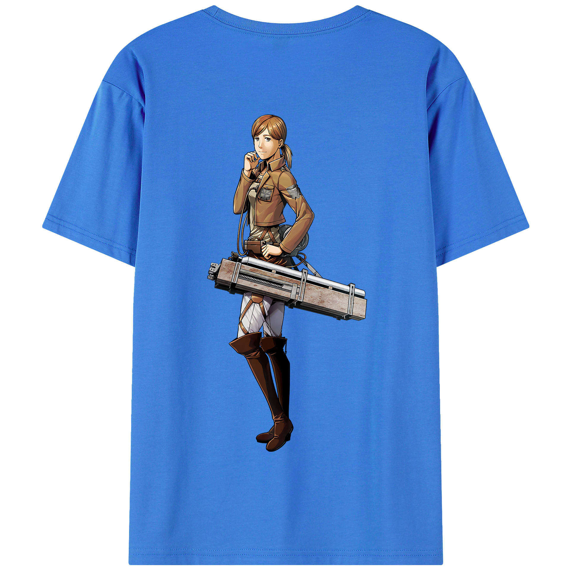 （画像用） 進撃の巨人 Attack on Titan 綿100％半袖Tシャツ（背面プリント）