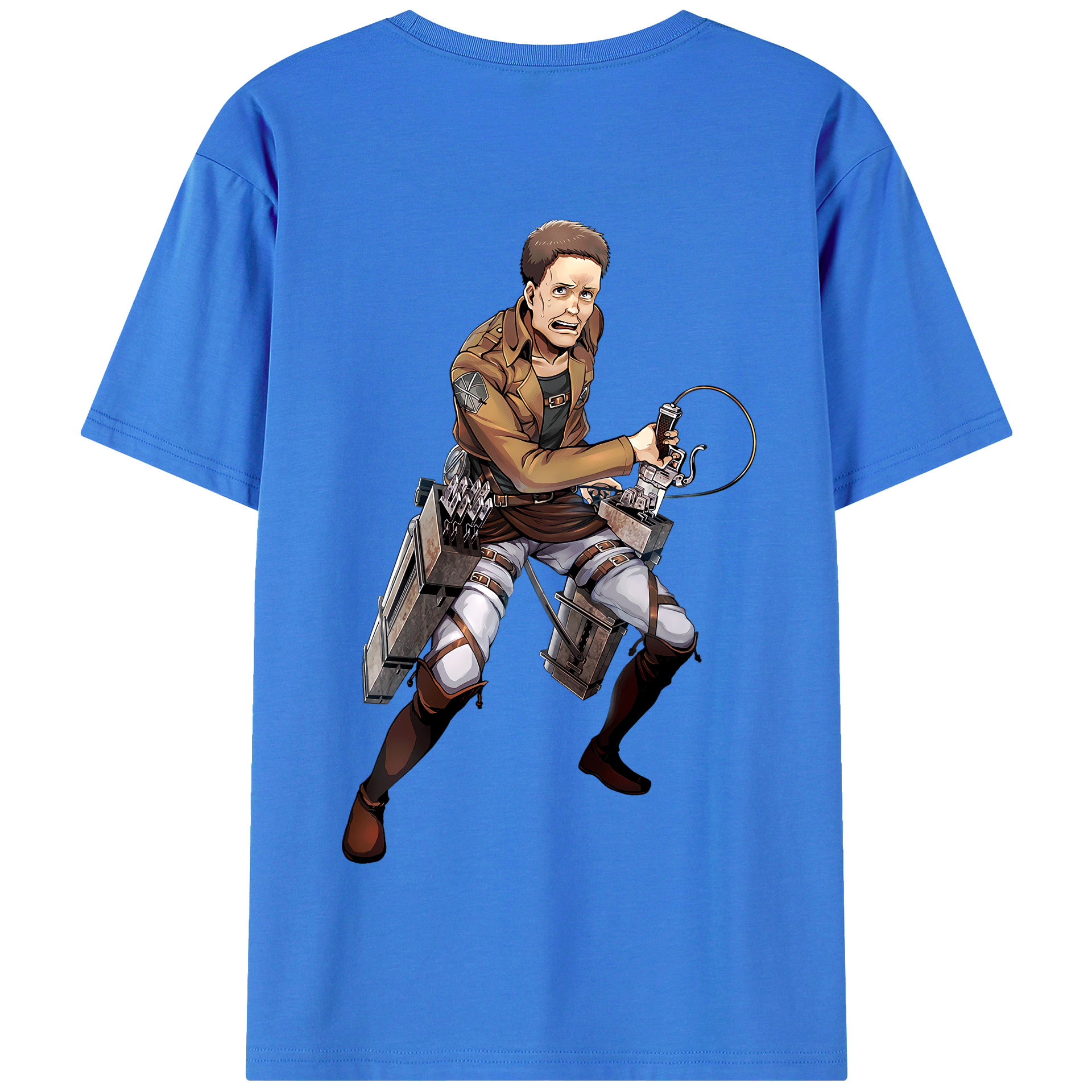 （画像用） 進撃の巨人 Attack on Titan 綿100％半袖Tシャツ（背面プリント）