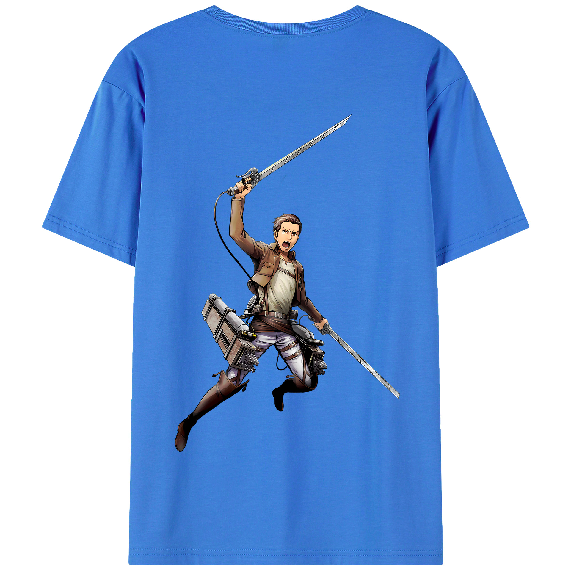 （画像用） 進撃の巨人 Attack on Titan 綿100％半袖Tシャツ（背面プリント）