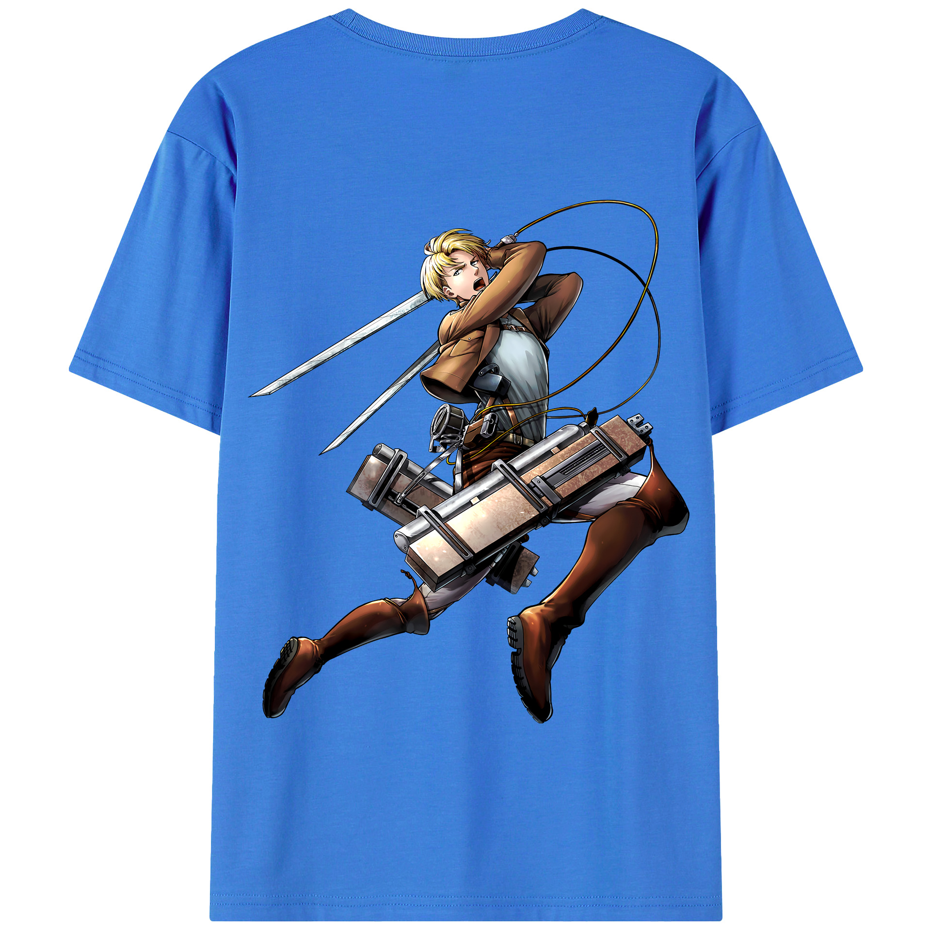 （画像用） 進撃の巨人 Attack on Titan 綿100％半袖Tシャツ（背面プリント）