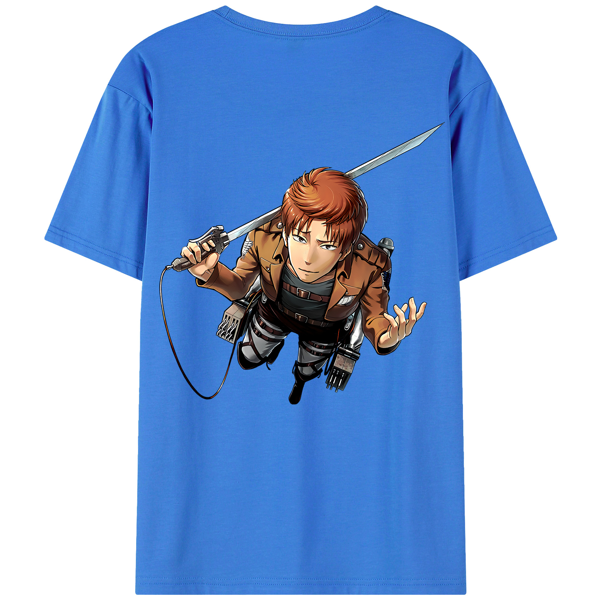 （画像用） 進撃の巨人 Attack on Titan 綿100％半袖Tシャツ（背面プリント）