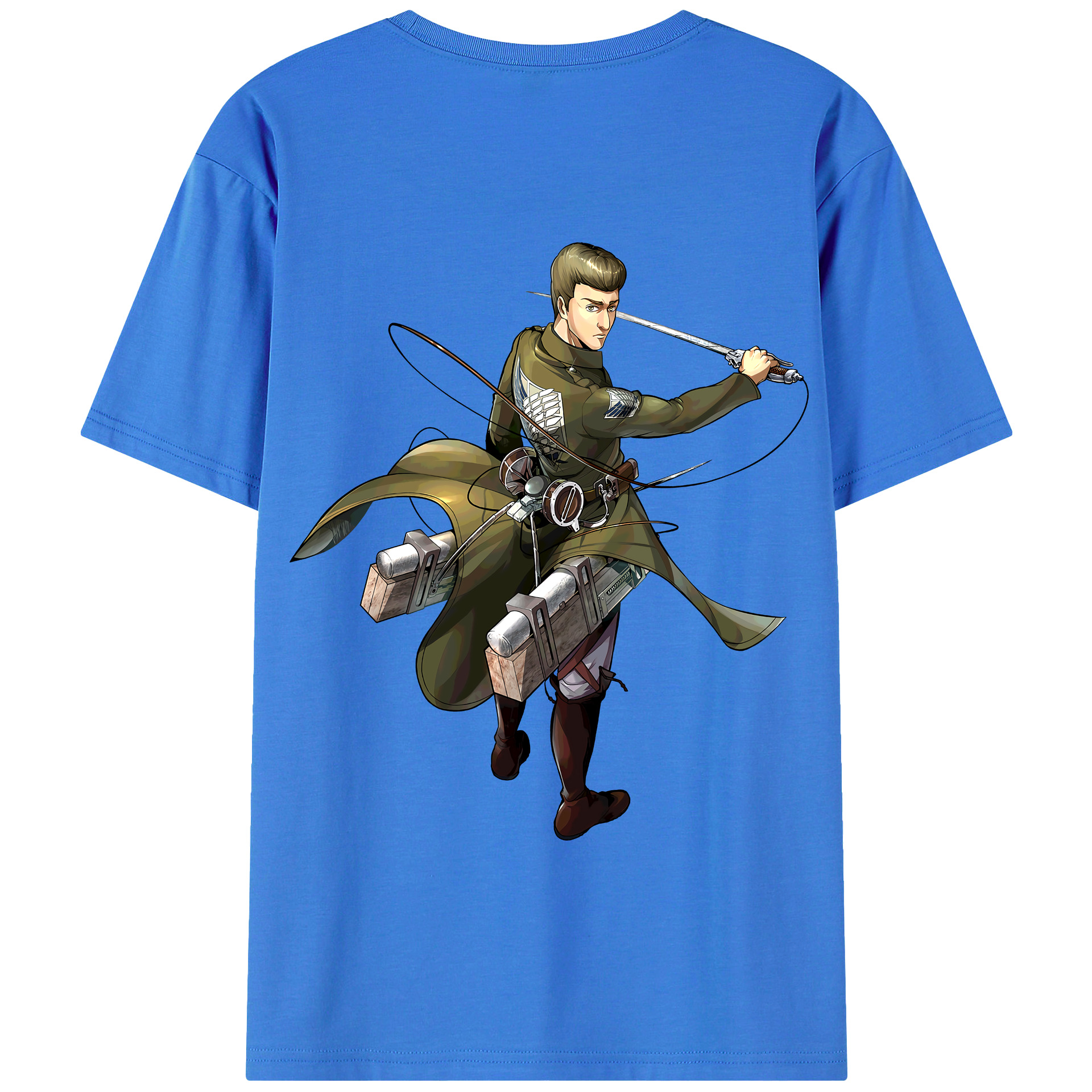 （画像用） 進撃の巨人 Attack on Titan 綿100％半袖Tシャツ（背面プリント）