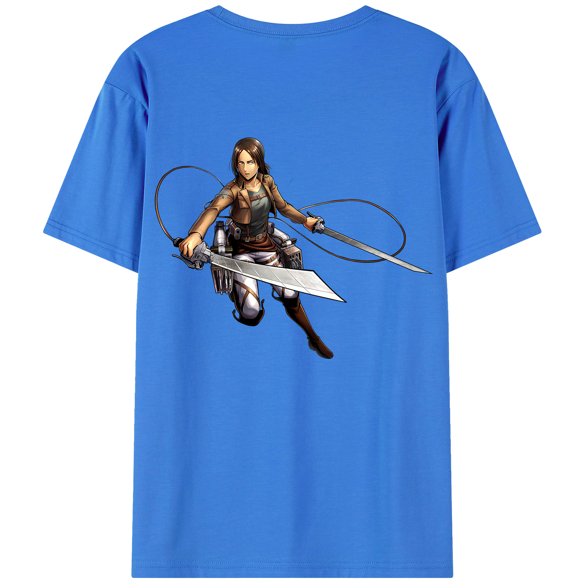 （画像用） 進撃の巨人 Attack on Titan 綿100％半袖Tシャツ（背面プリント）