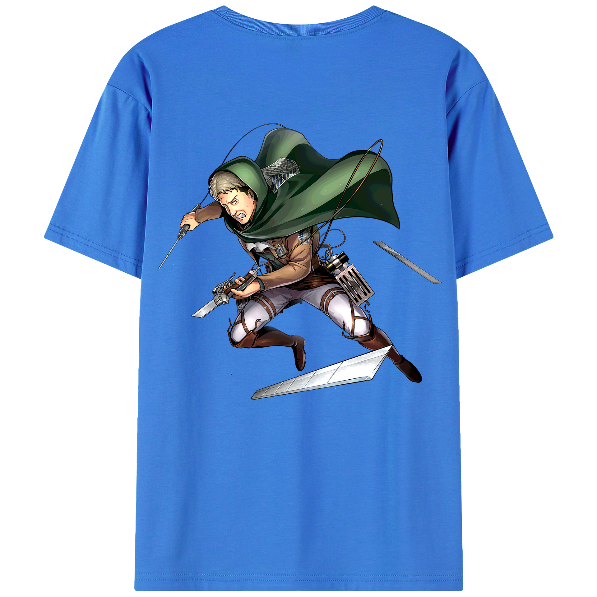 （画像用） 進撃の巨人 Attack on Titan 綿100％半袖Tシャツ（背面プリント）