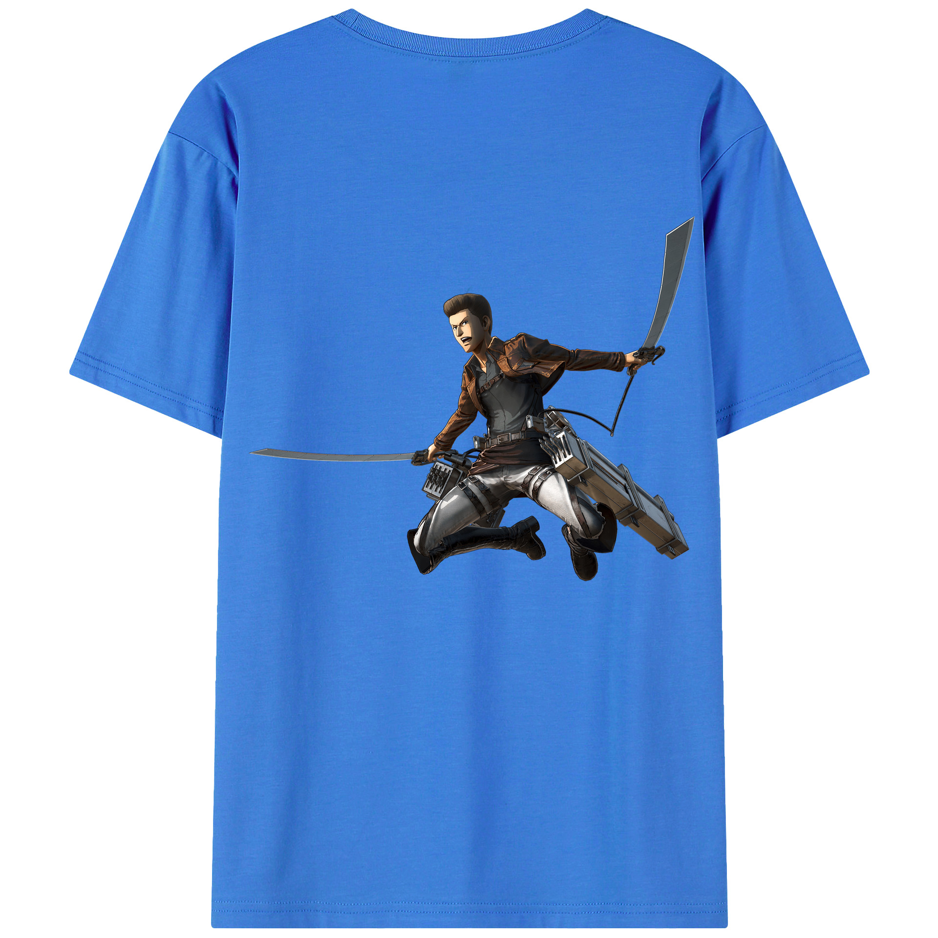 （画像用） 進撃の巨人 Attack on Titan 綿100％半袖Tシャツ（背面プリント）