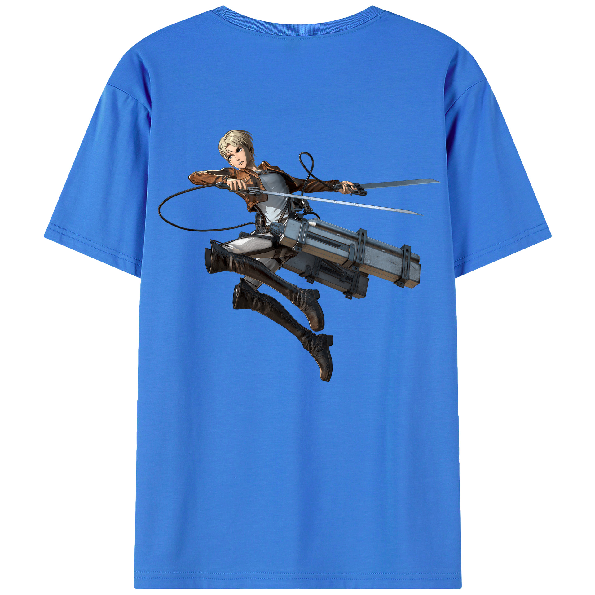 （画像用） 進撃の巨人 Attack on Titan 綿100％半袖Tシャツ（背面プリント）