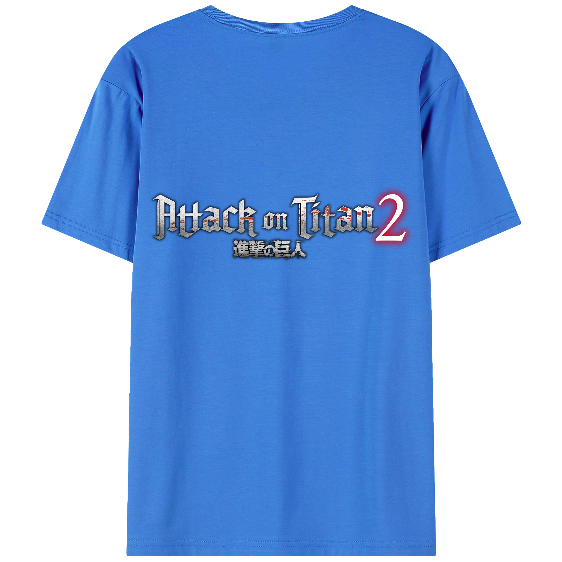 （画像用） 進撃の巨人 Attack on Titan 綿100％半袖Tシャツ（背面プリント）