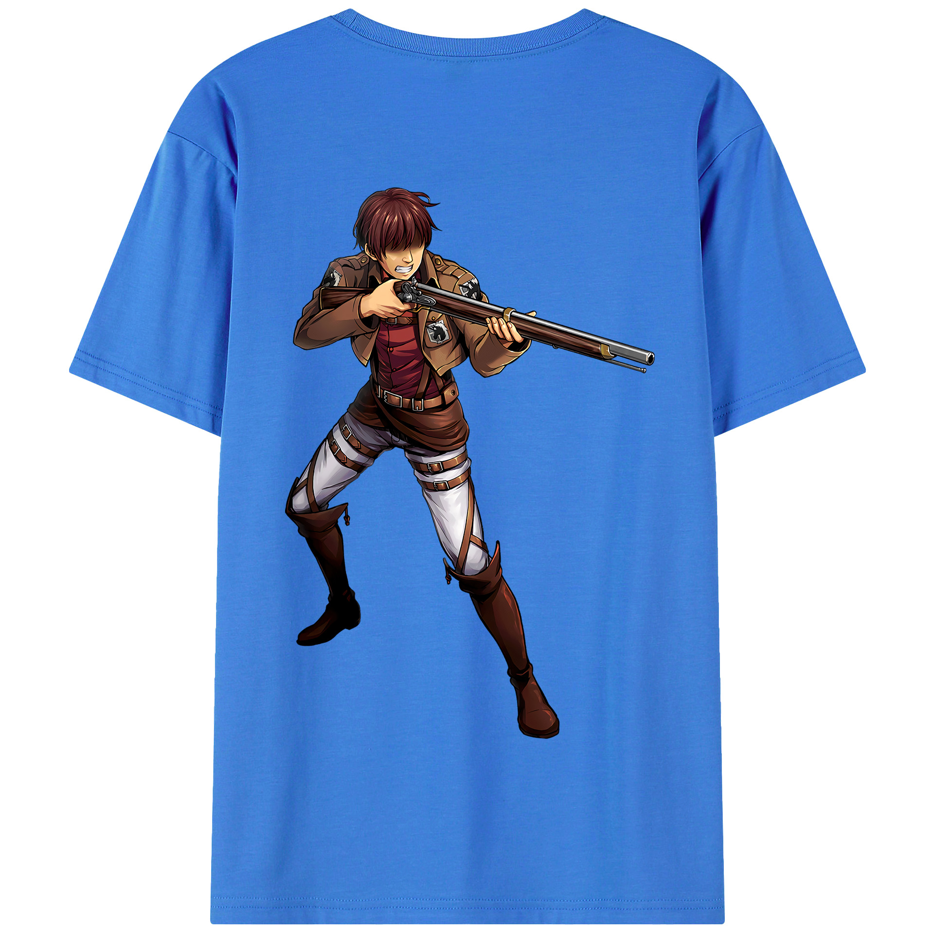 （画像用） 進撃の巨人 Attack on Titan 綿100％半袖Tシャツ（背面プリント）