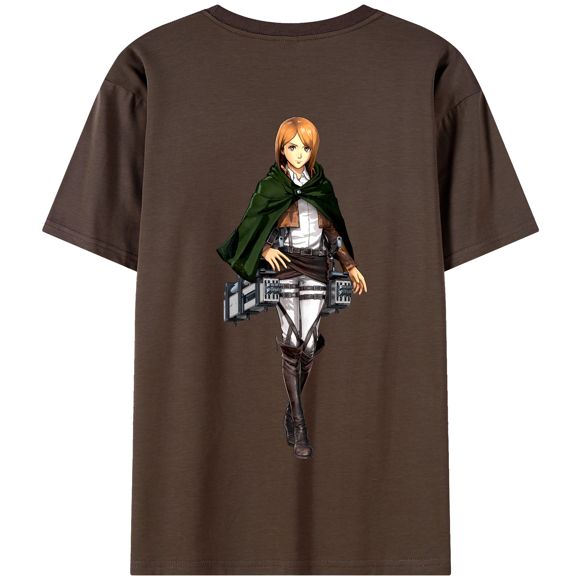 （画像用） 進撃の巨人 ペトラ·ラル Attack on Titan Petra Rall 綿100％半袖Tシャツ（背面プリント）