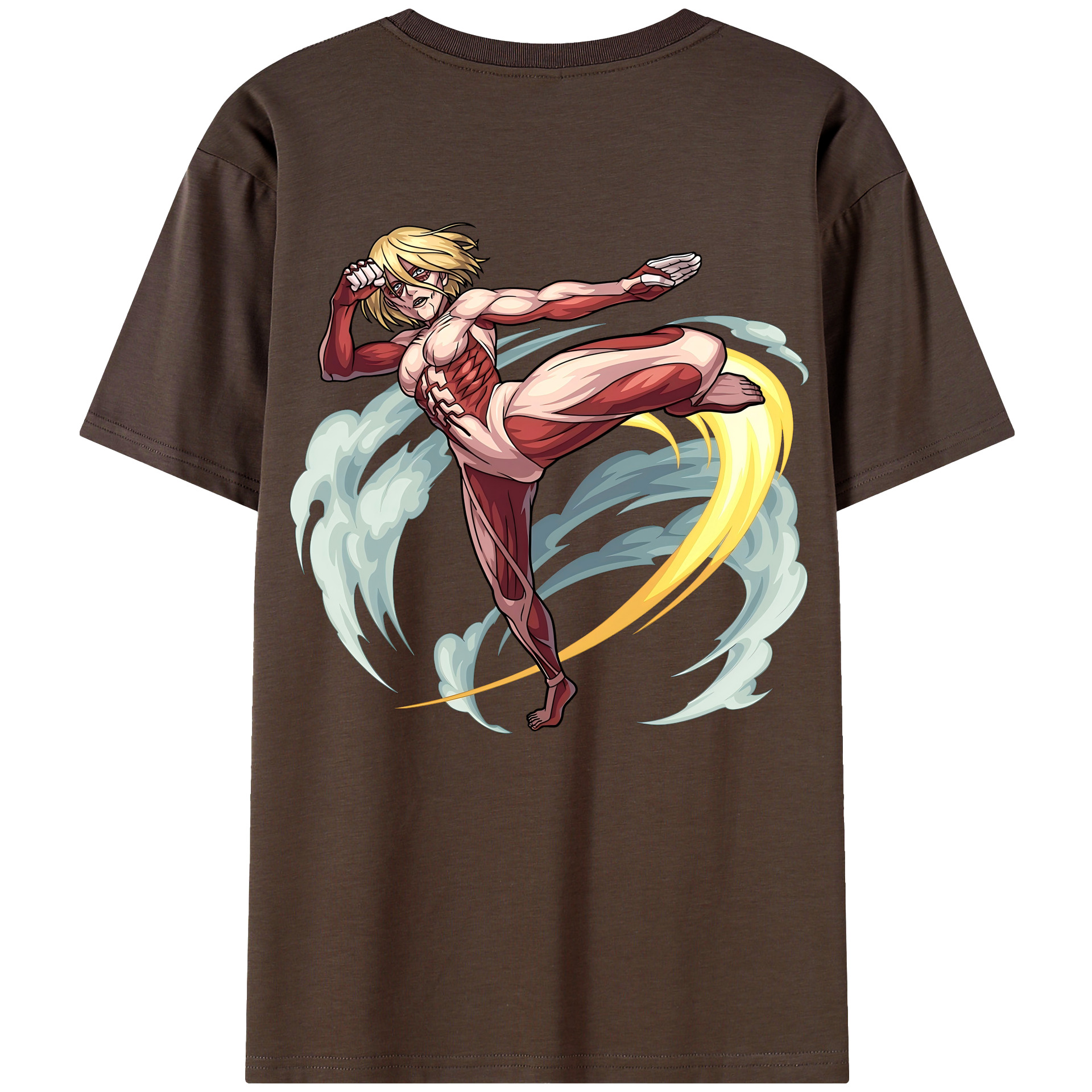 （画像用） 進撃の巨人 Attack on Titan 綿100％半袖Tシャツ（背面プリント）