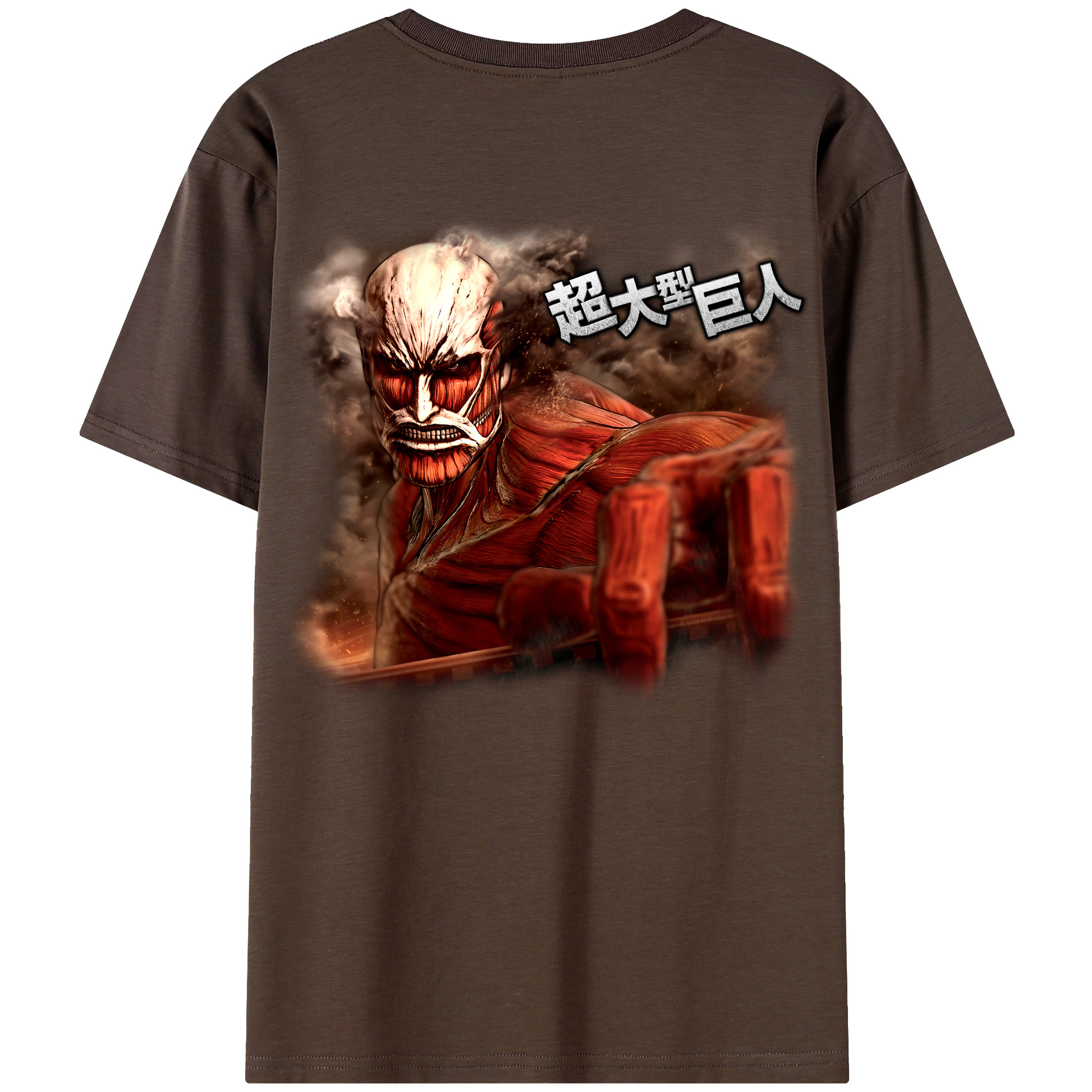 （画像用） 進撃の巨人 Attack on Titan 綿100％半袖Tシャツ（背面プリント）