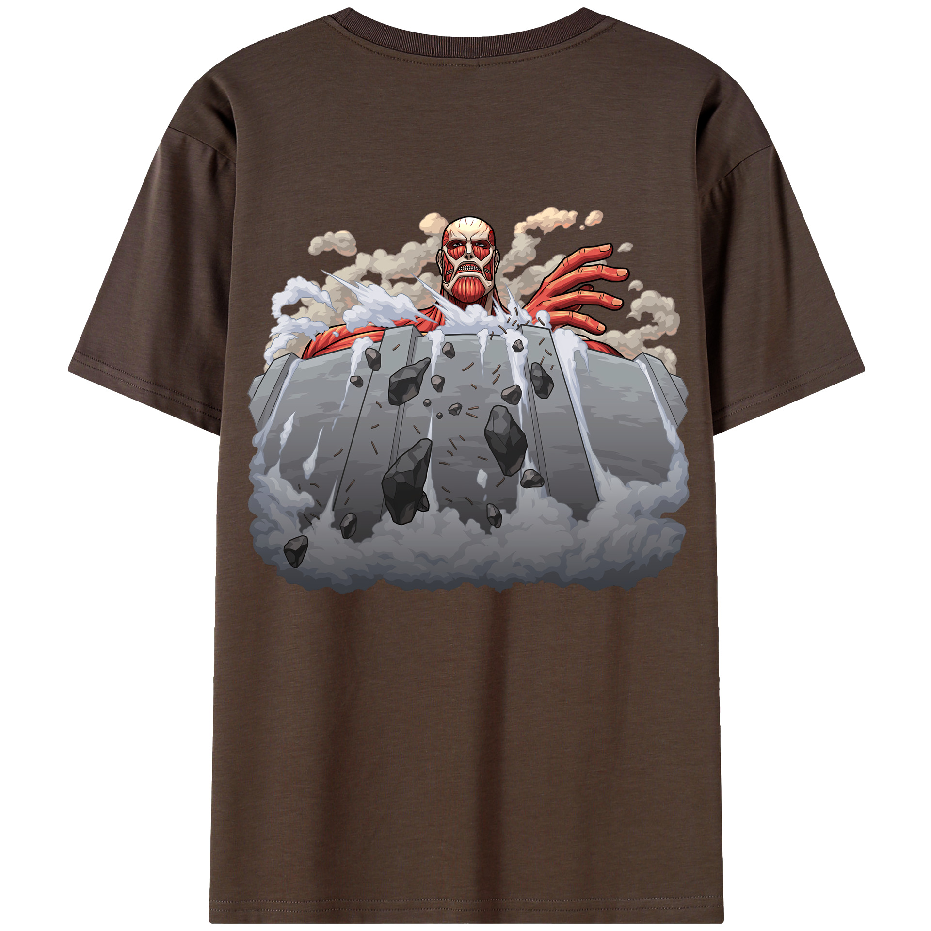 （画像用） 進撃の巨人 Attack on Titan 綿100％半袖Tシャツ（背面プリント）