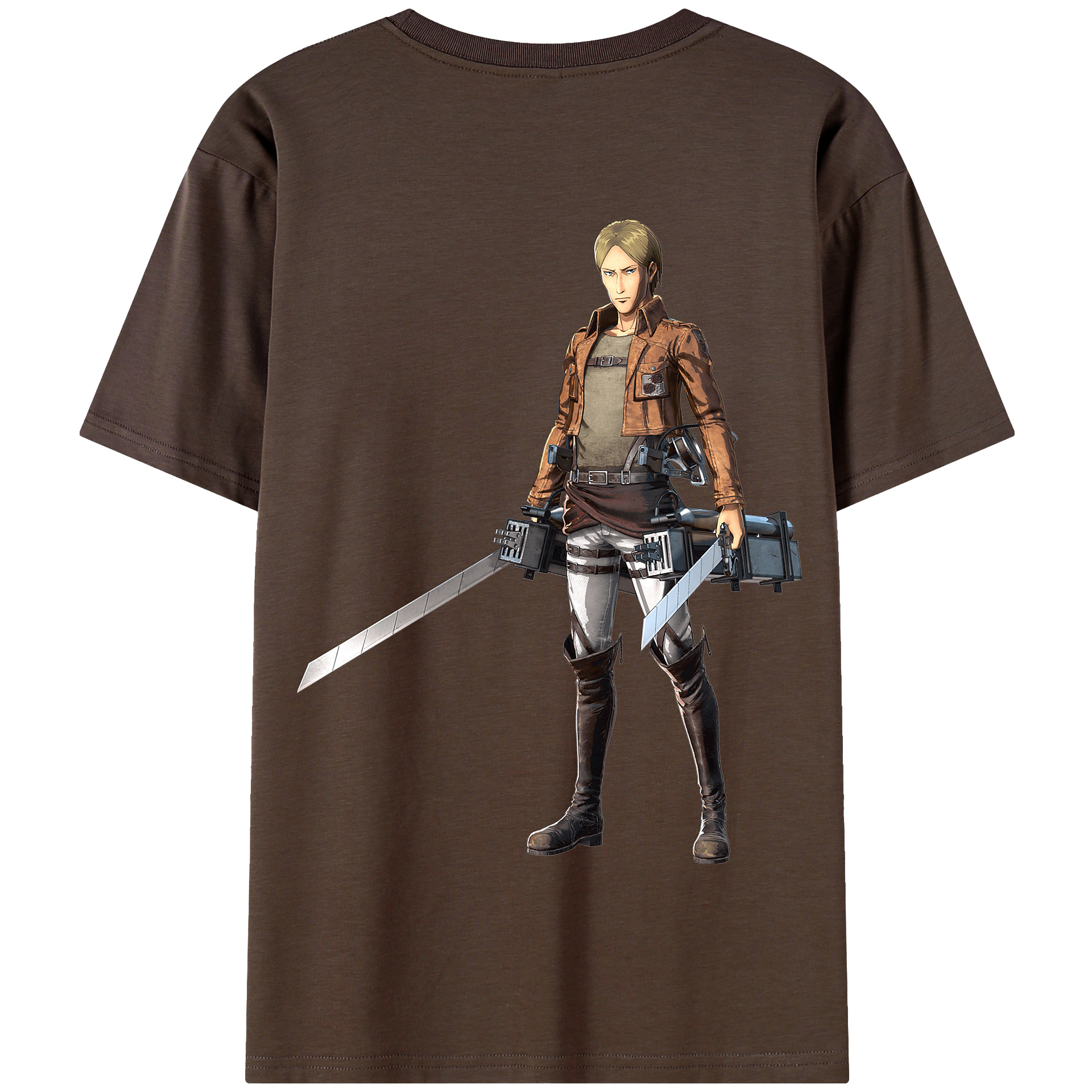 （画像用） 進撃の巨人 Attack on Titan 綿100％半袖Tシャツ（背面プリント）