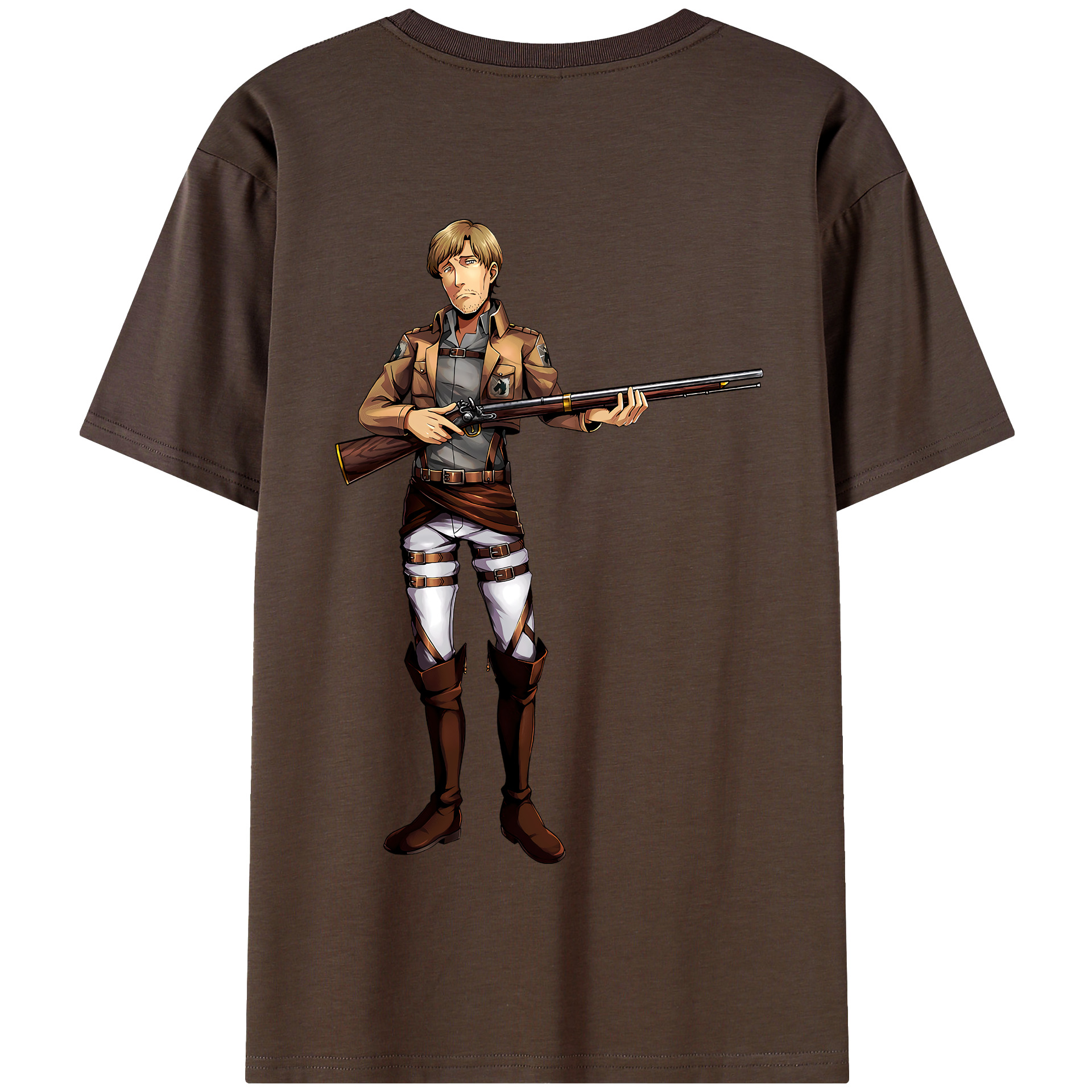（画像用） 進撃の巨人 Attack on Titan 綿100％半袖Tシャツ（背面プリント）