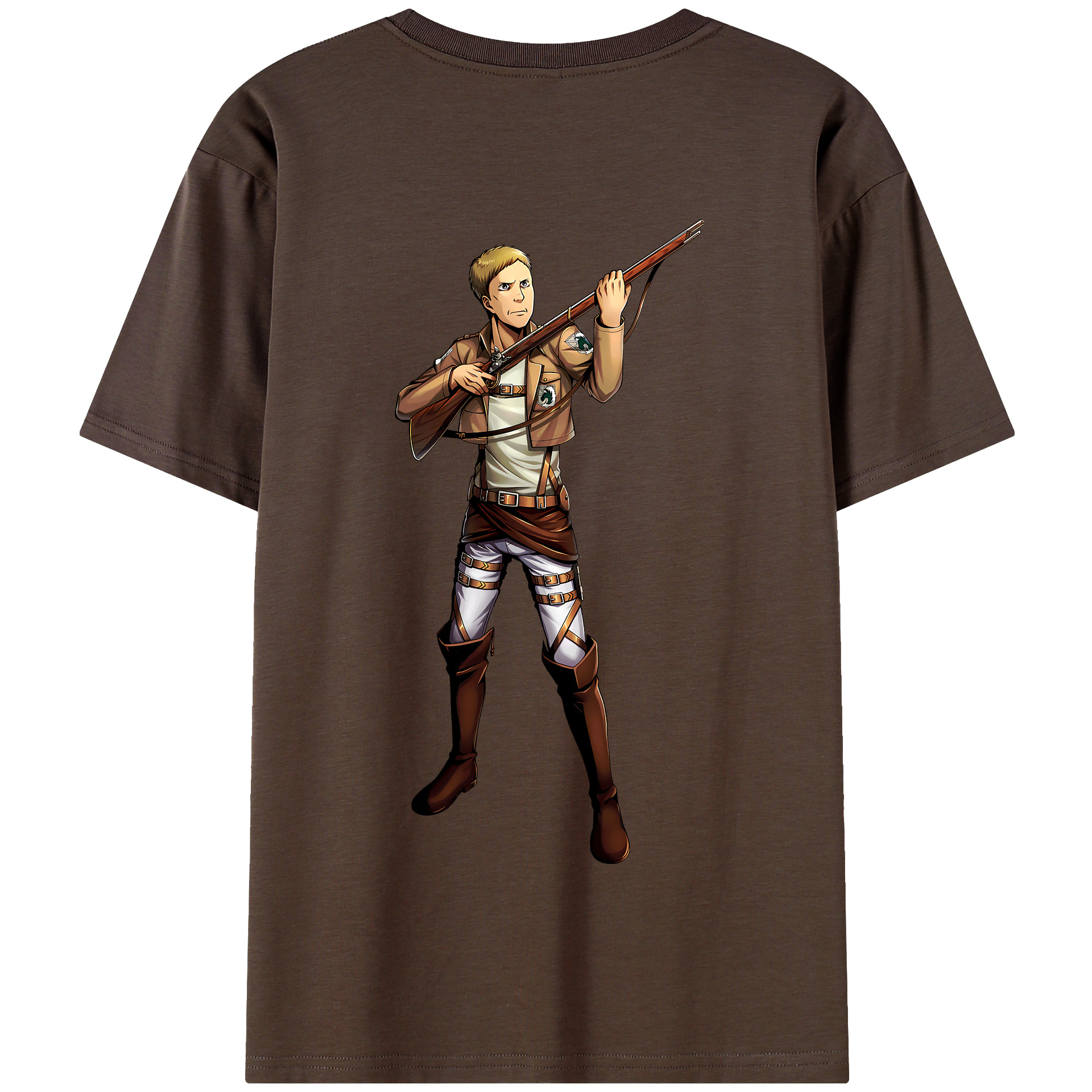 （画像用） 進撃の巨人 Attack on Titan 綿100％半袖Tシャツ（背面プリント）