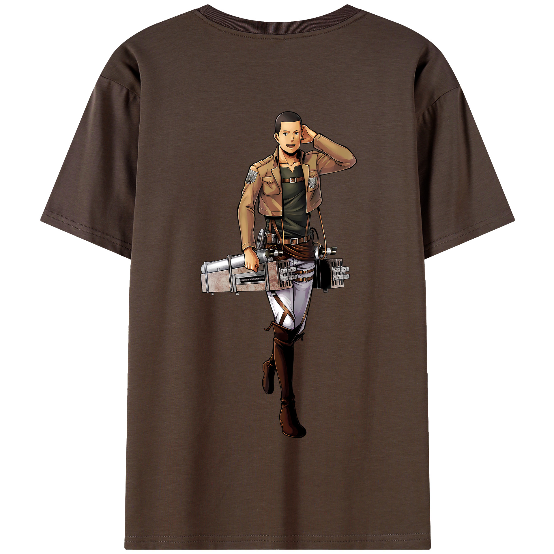 （画像用） 進撃の巨人 Attack on Titan 綿100％半袖Tシャツ（背面プリント）