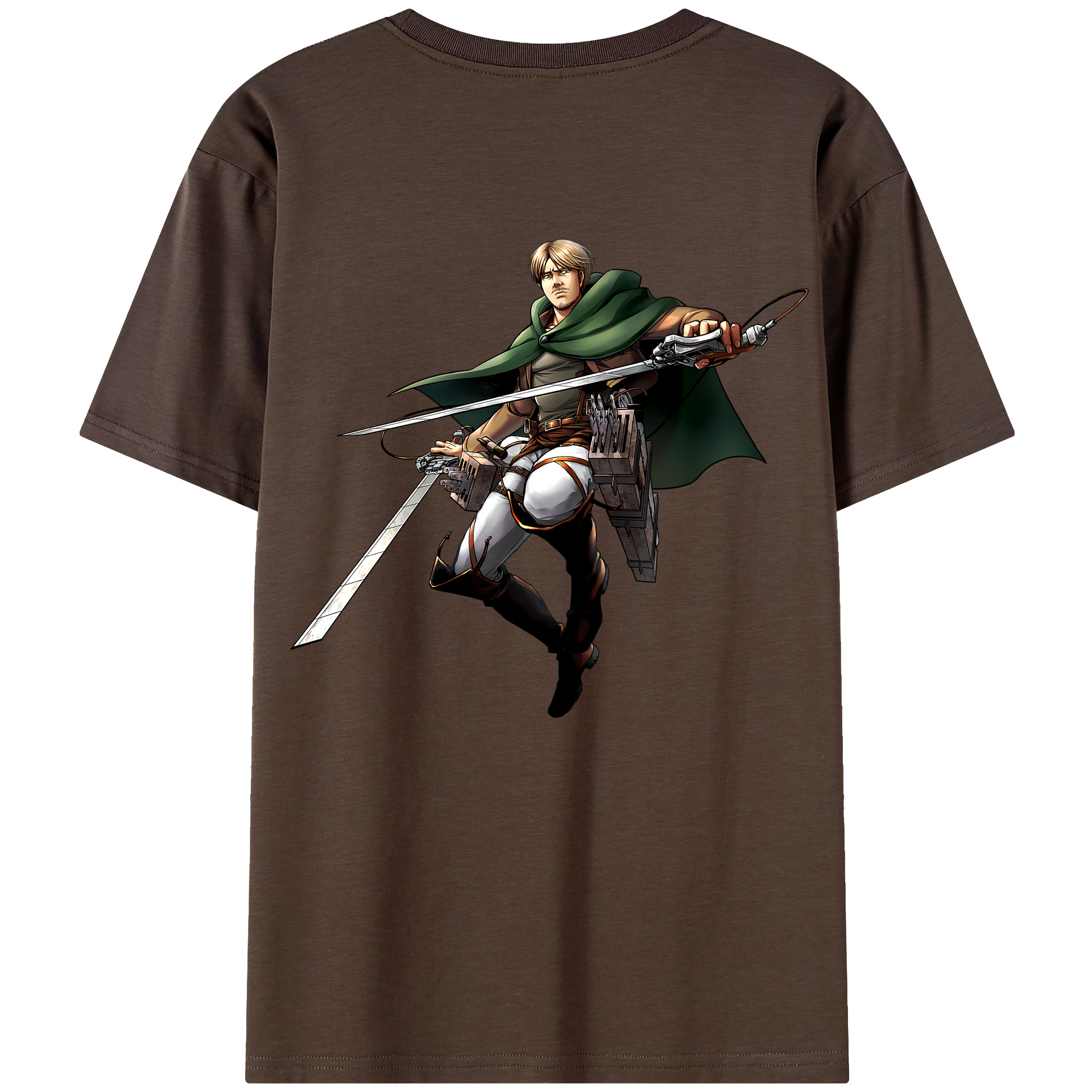 （画像用） 進撃の巨人 Attack on Titan 綿100％半袖Tシャツ（背面プリント）