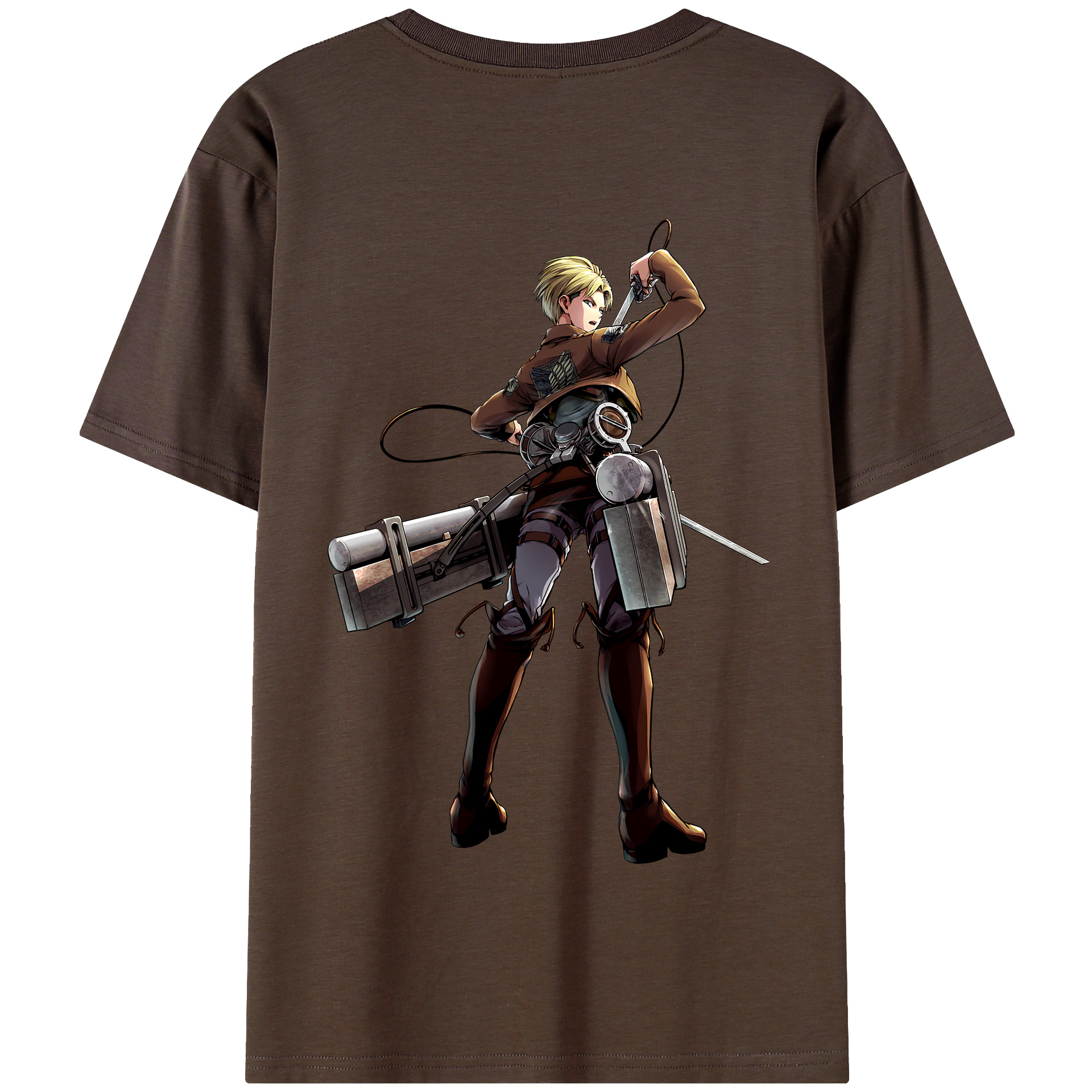 （画像用） 進撃の巨人 Attack on Titan 綿100％半袖Tシャツ（背面プリント）