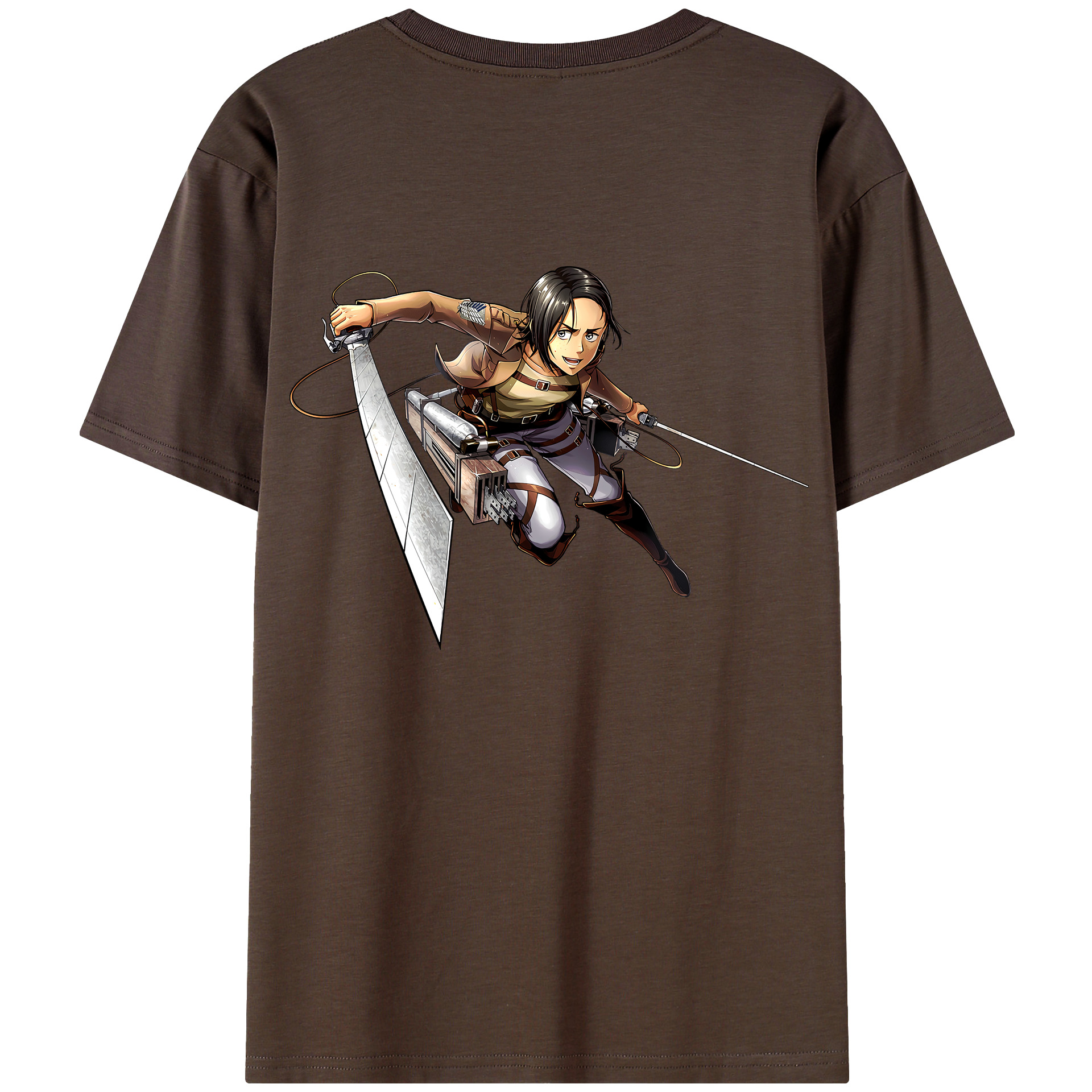（画像用） 進撃の巨人 Attack on Titan 綿100％半袖Tシャツ（背面プリント）
