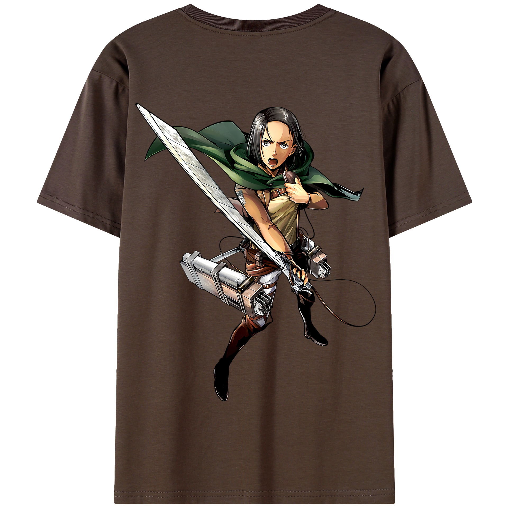 （画像用） 進撃の巨人 Attack on Titan 綿100％半袖Tシャツ（背面プリント）