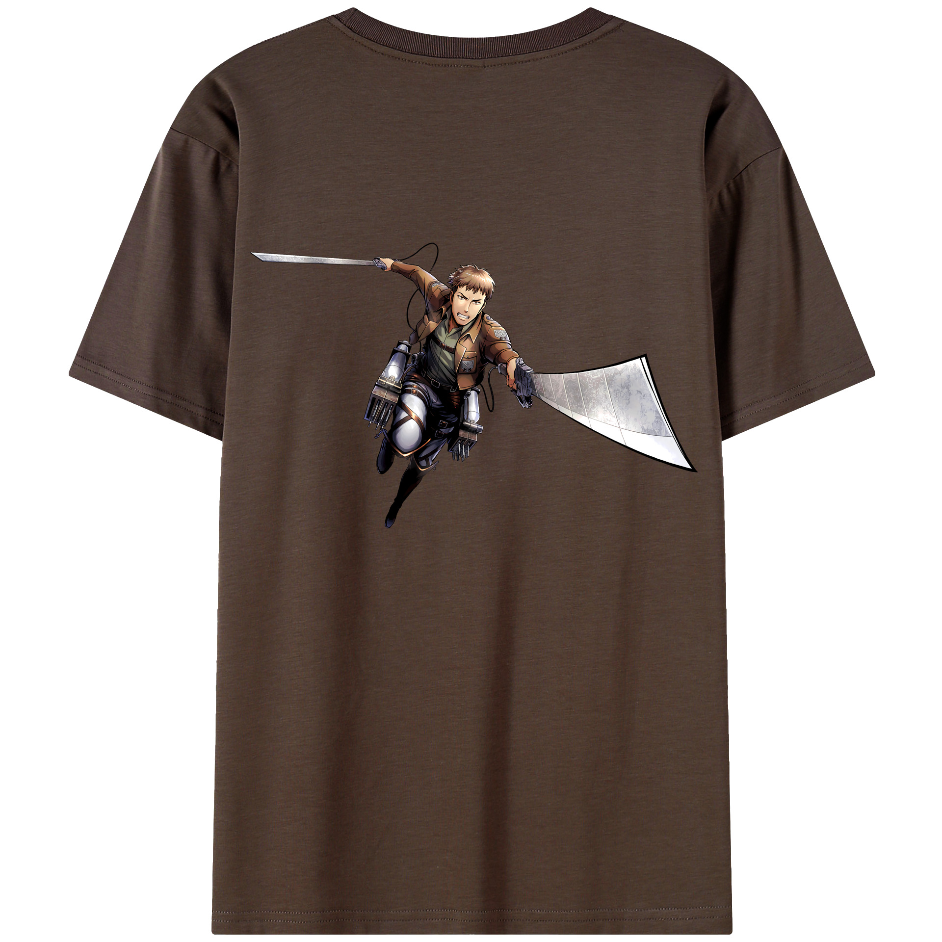（画像用） 進撃の巨人 Attack on Titan 綿100％半袖Tシャツ（背面プリント）