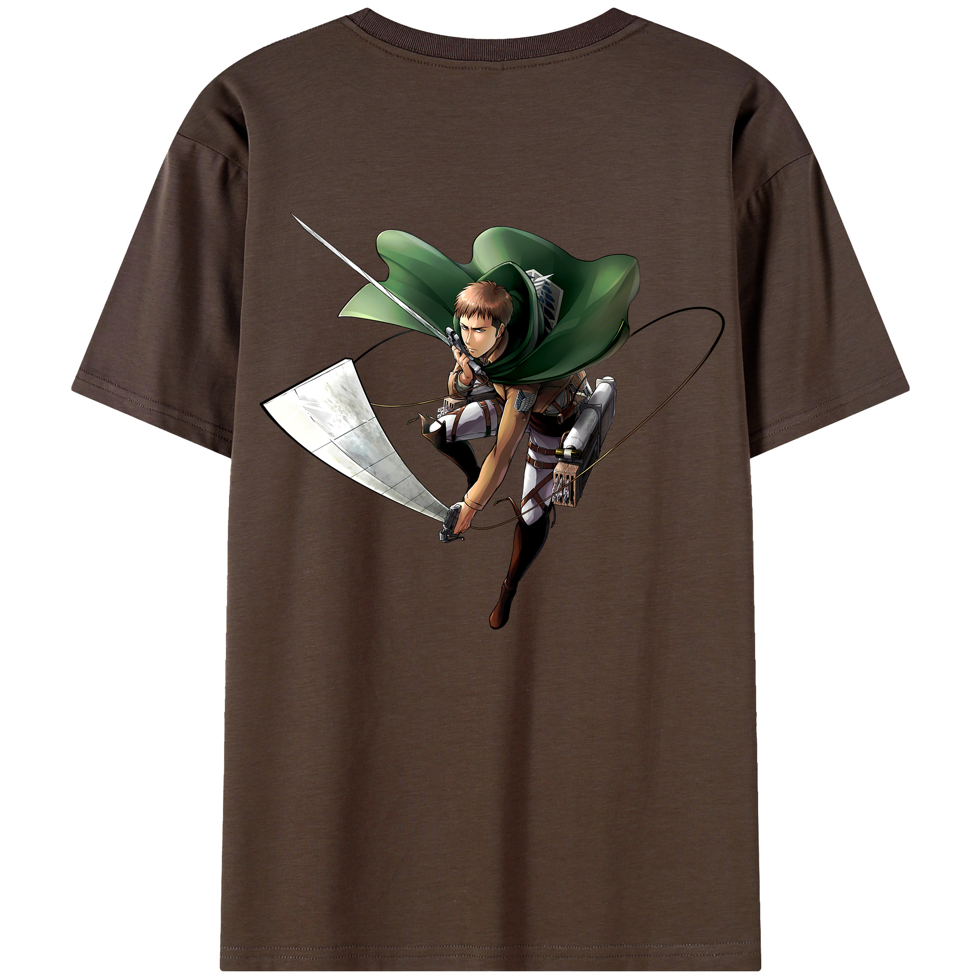 （画像用） 進撃の巨人 Attack on Titan 綿100％半袖Tシャツ（背面プリント）