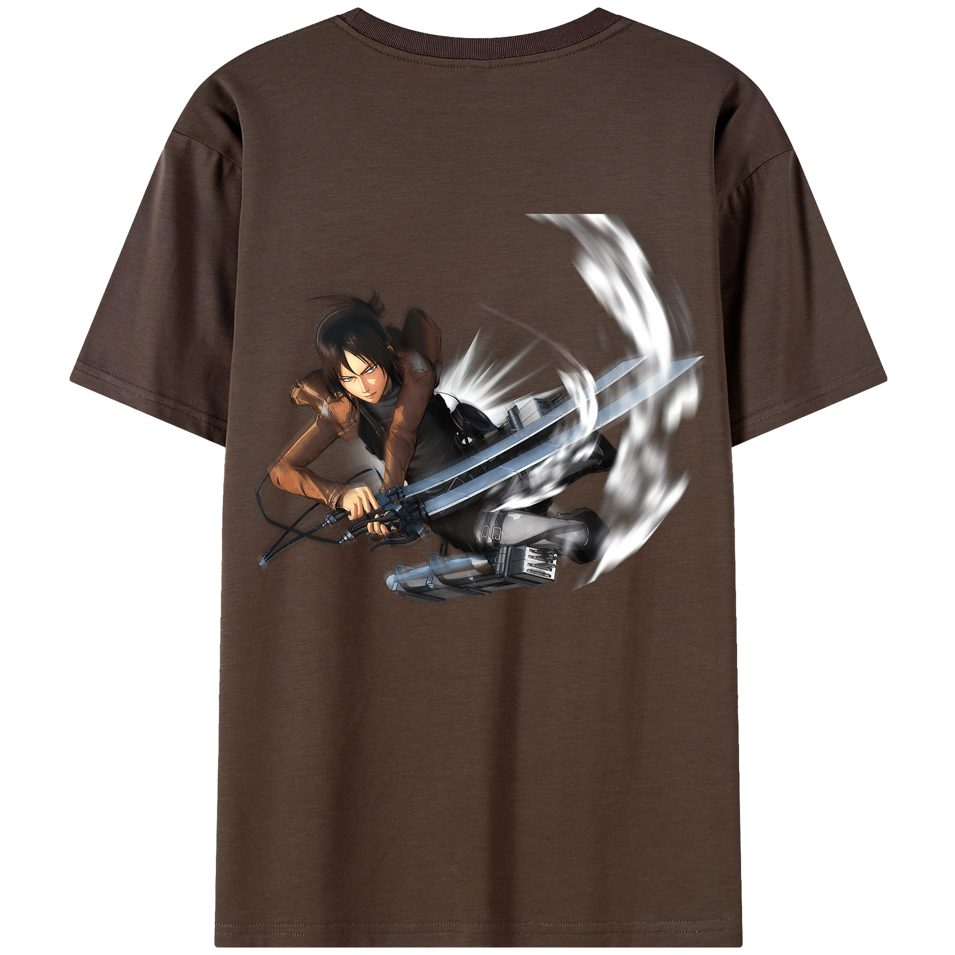 （画像用） 進撃の巨人 Attack on Titan 綿100％半袖Tシャツ（背面プリント）