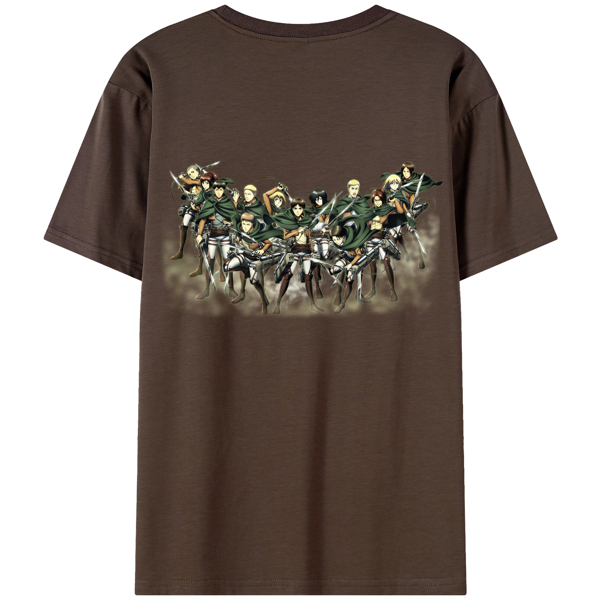 （画像用） 進撃の巨人 Attack on Titan 綿100％半袖Tシャツ（背面プリント）