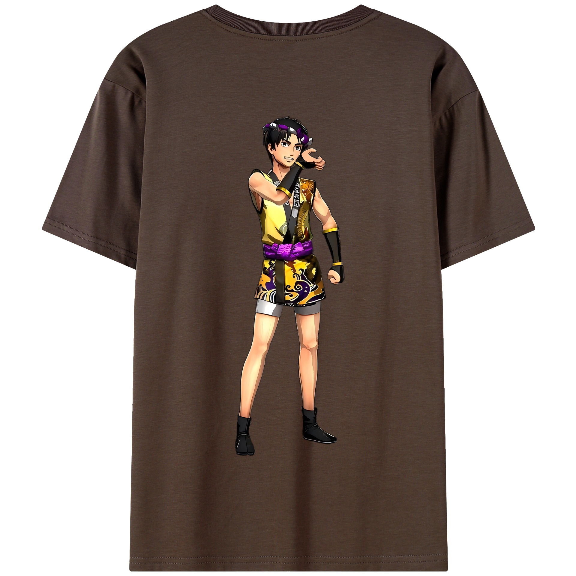 （画像用） 進撃の巨人 リヴァイ·アッカーマン Attack on Titan Levi Ackerman 綿100％半袖Tシャツ（背面プリント）