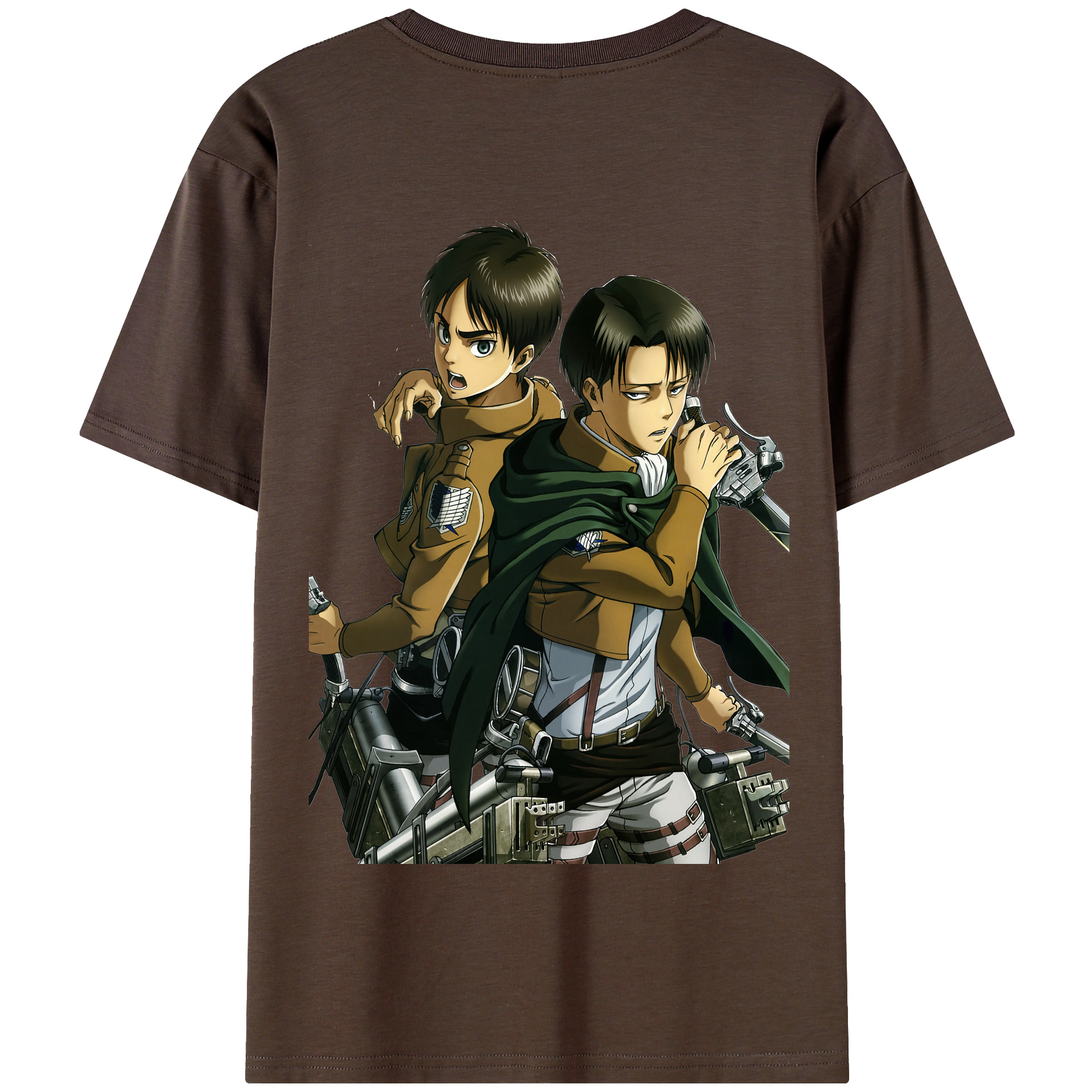 （画像用） 進撃の巨人 リヴァイ·アッカーマン Attack on Titan Levi Ackerman 綿100％半袖Tシャツ（背面プリント）