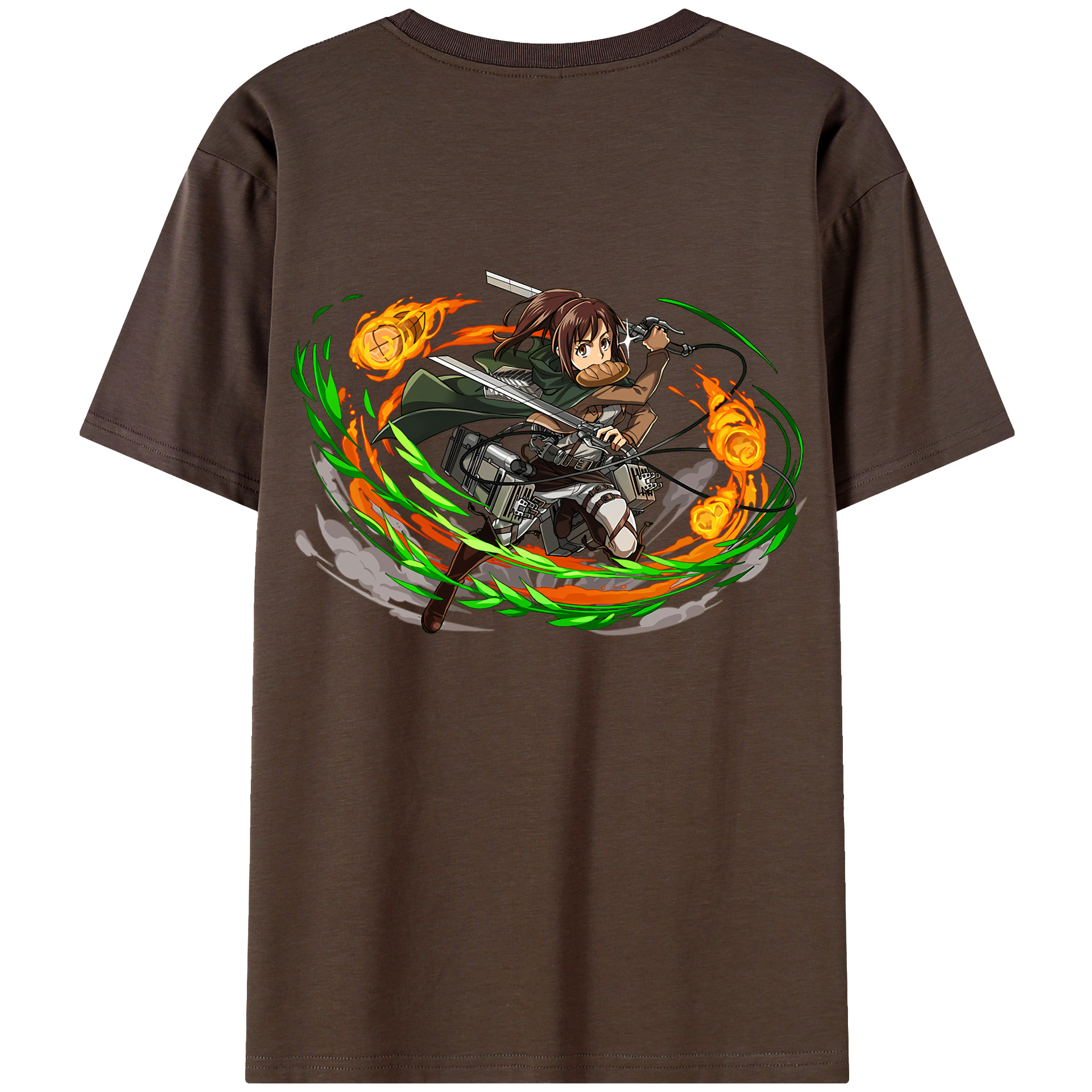 （画像用） 進撃の巨人 サシャ·ブラウス Attack on Titan Sasha Blaus 綿100％半袖Tシャツ（背面プリント）