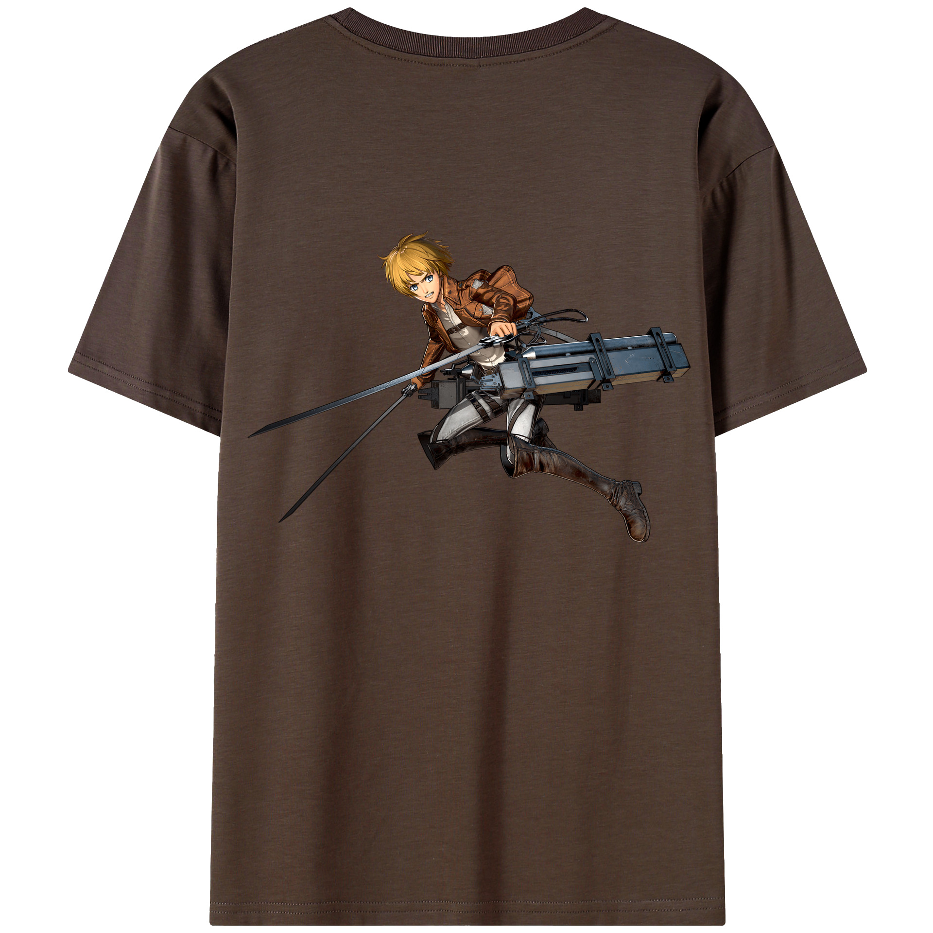 （画像用） 進撃の巨人 アルミン·アルレルト Attack on Titan Armin Arlert 綿100％半袖Tシャツ（背面プリント）