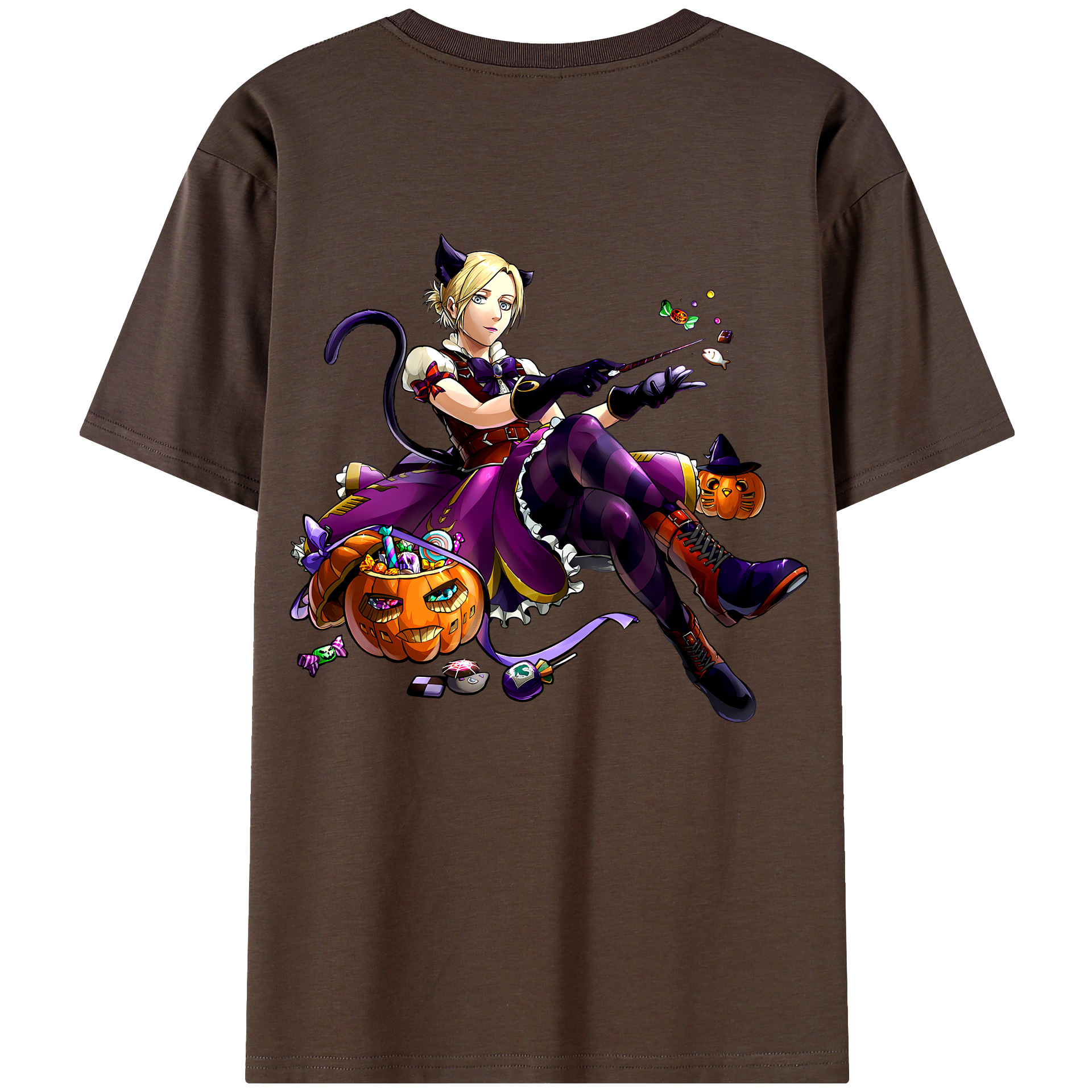 （画像用） 進撃の巨人 アニ・レオンハート Attack on Titan Annie Leonhart 綿100％半袖Tシャツ（背面プリント）
