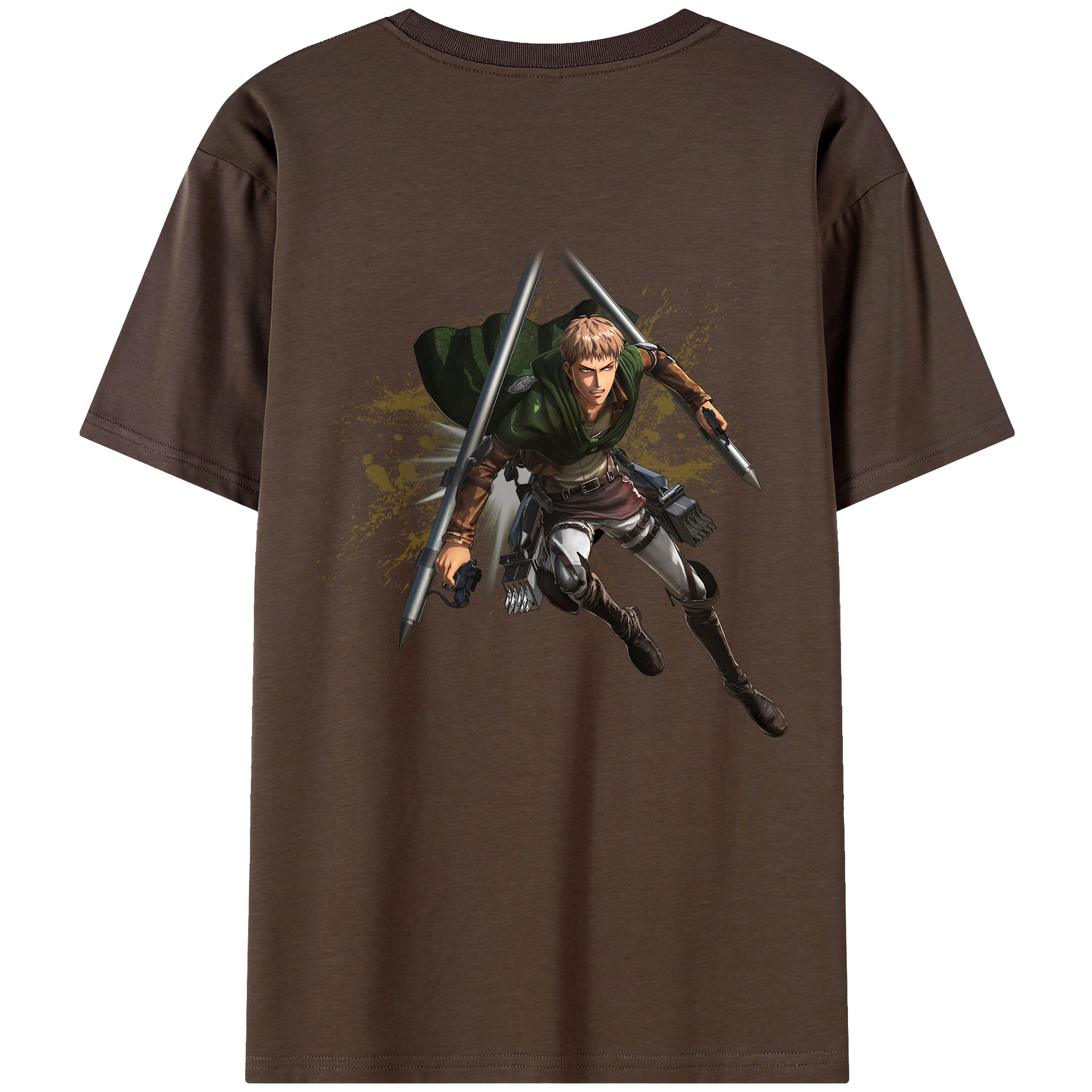 （画像用） 進撃の巨人 ジャン・キルシュタイン Attack on Titan Jean Kirstein 綿100％半袖Tシャツ（背面プリント）