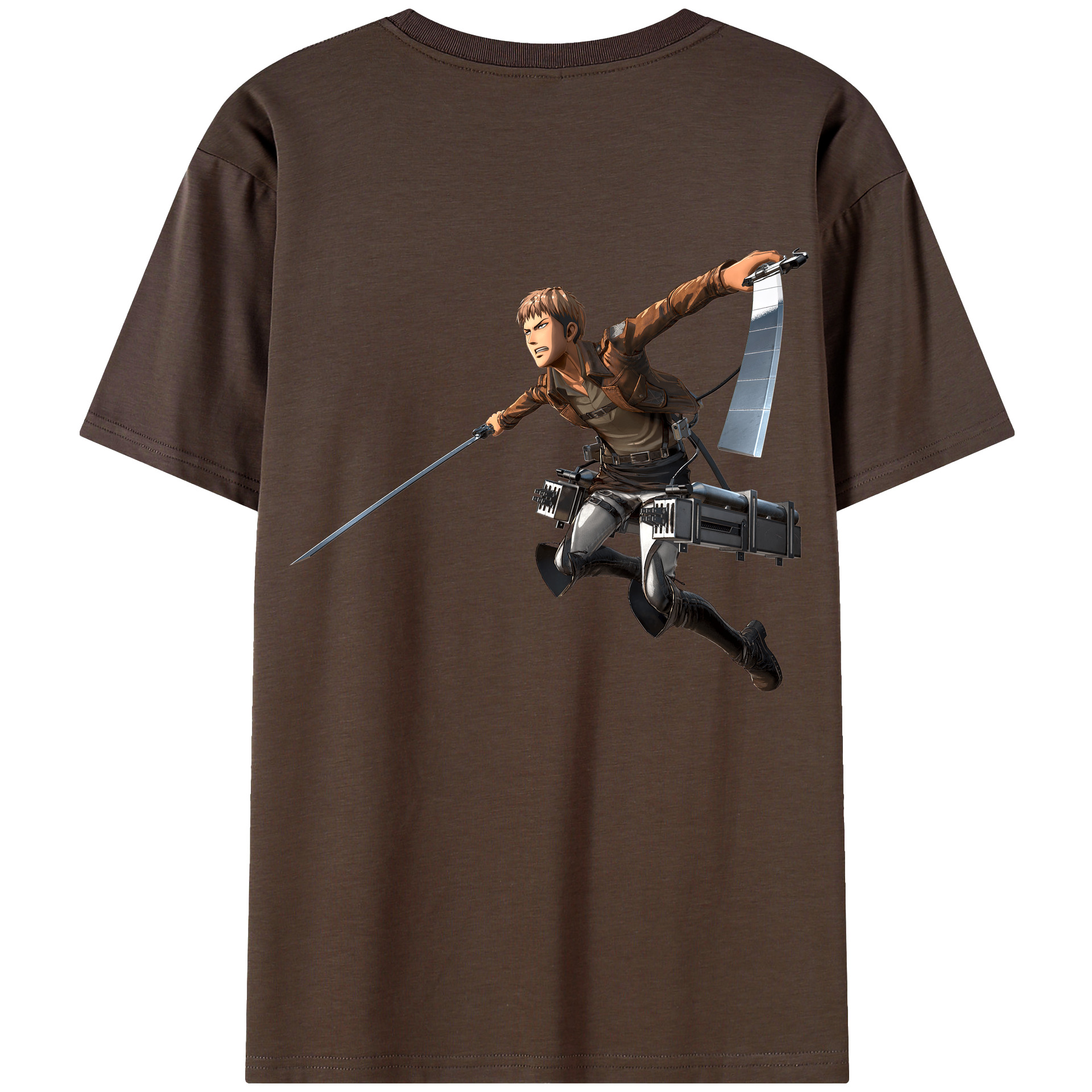 （画像用） 進撃の巨人 ジャン・キルシュタイン Attack on Titan Jean Kirstein 綿100％半袖Tシャツ（背面プリント）