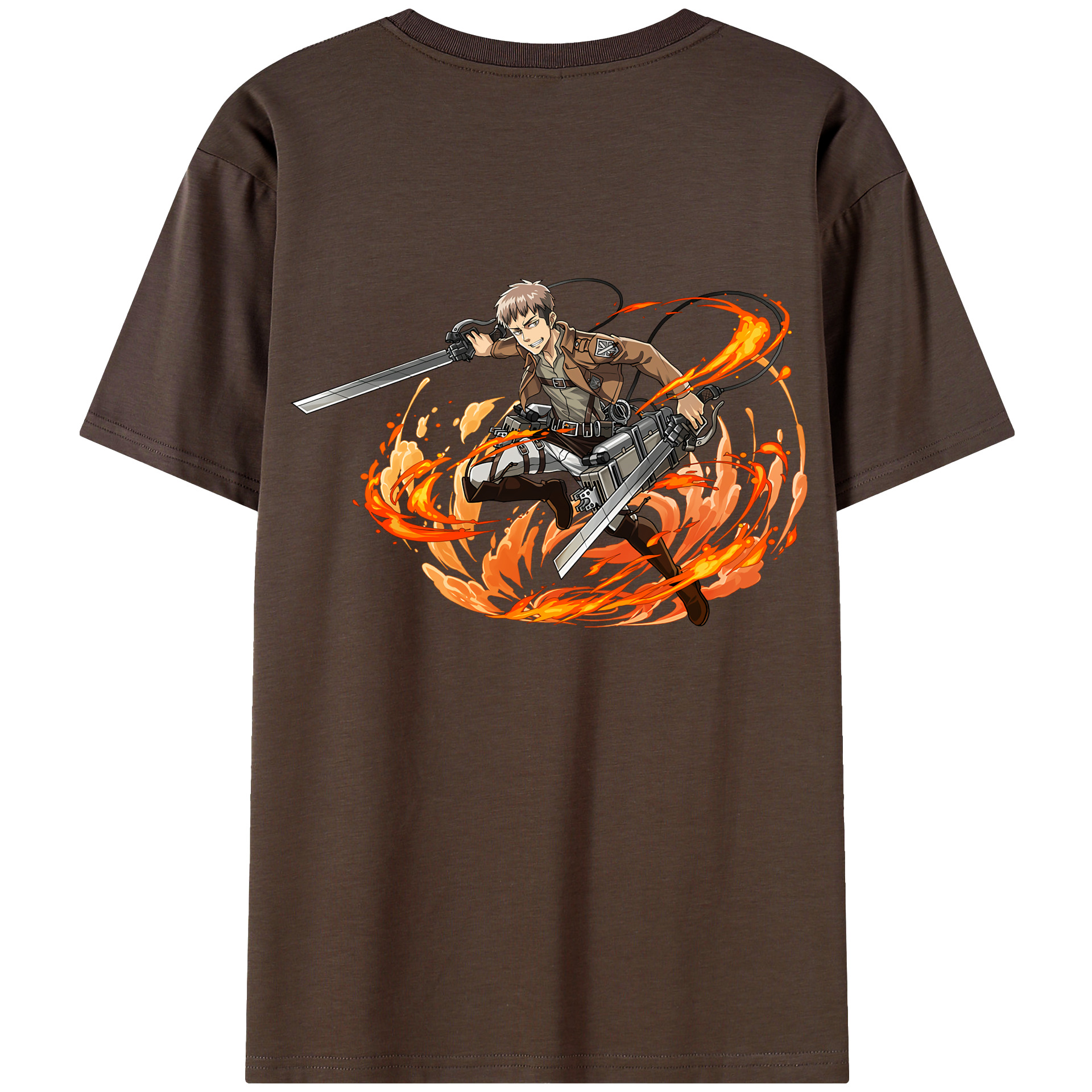 （画像用） 進撃の巨人 ジャン・キルシュタイン Attack on Titan Jean Kirstein 綿100％半袖Tシャツ（背面プリント）