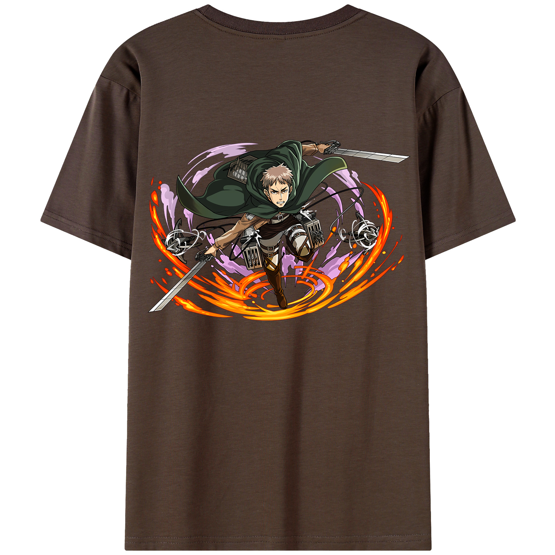 （画像用） 進撃の巨人 ジャン・キルシュタイン Attack on Titan Jean Kirstein 綿100％半袖Tシャツ（背面プリント）